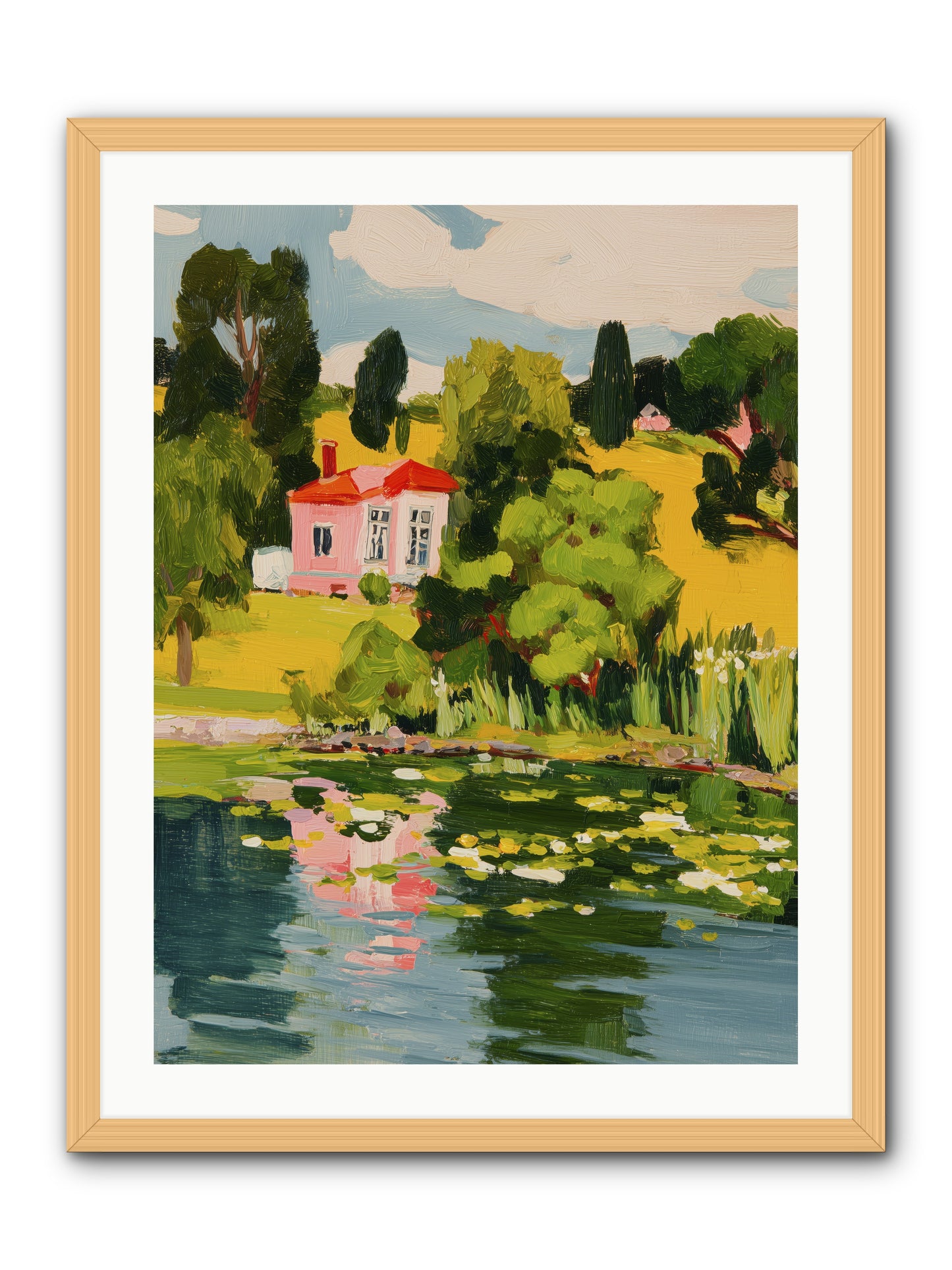 The Summer House -- Framed Print - Natural 24x32