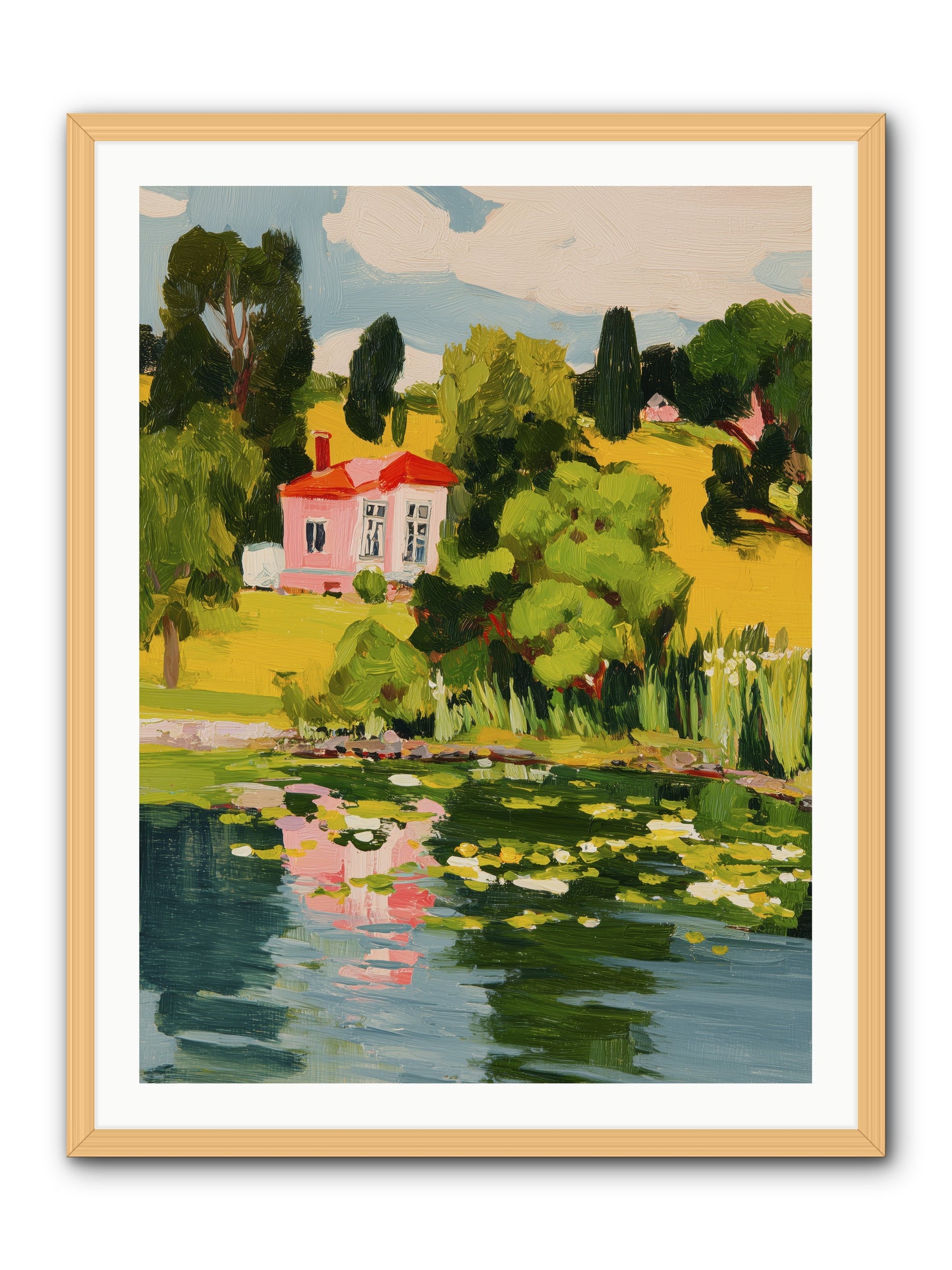 The Summer House -- Framed Print - Natural 30x40