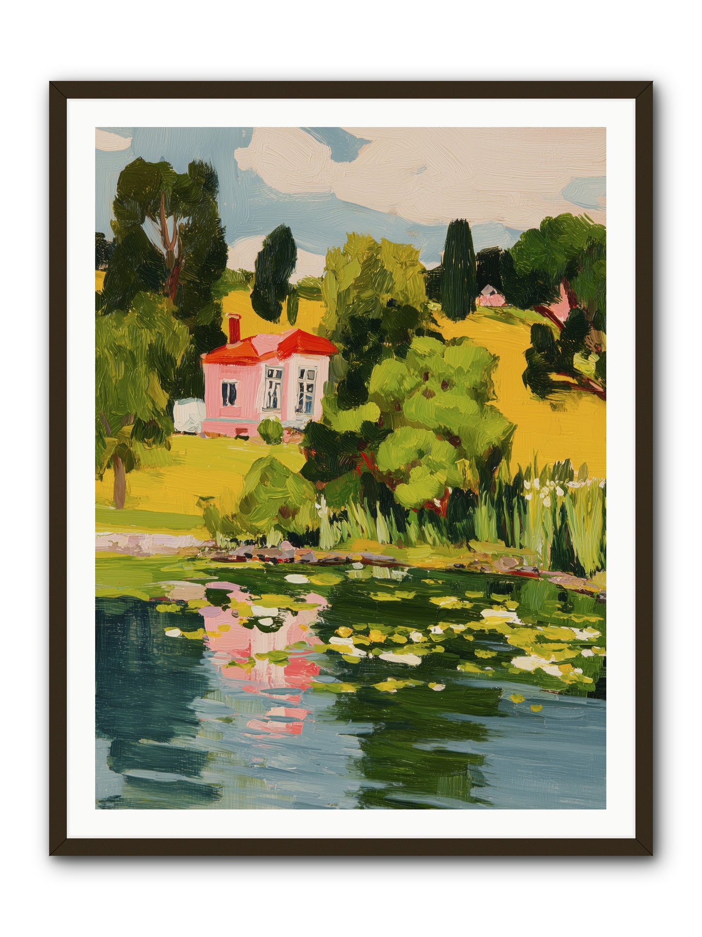 The Summer House -- Framed Print - Black 36x48