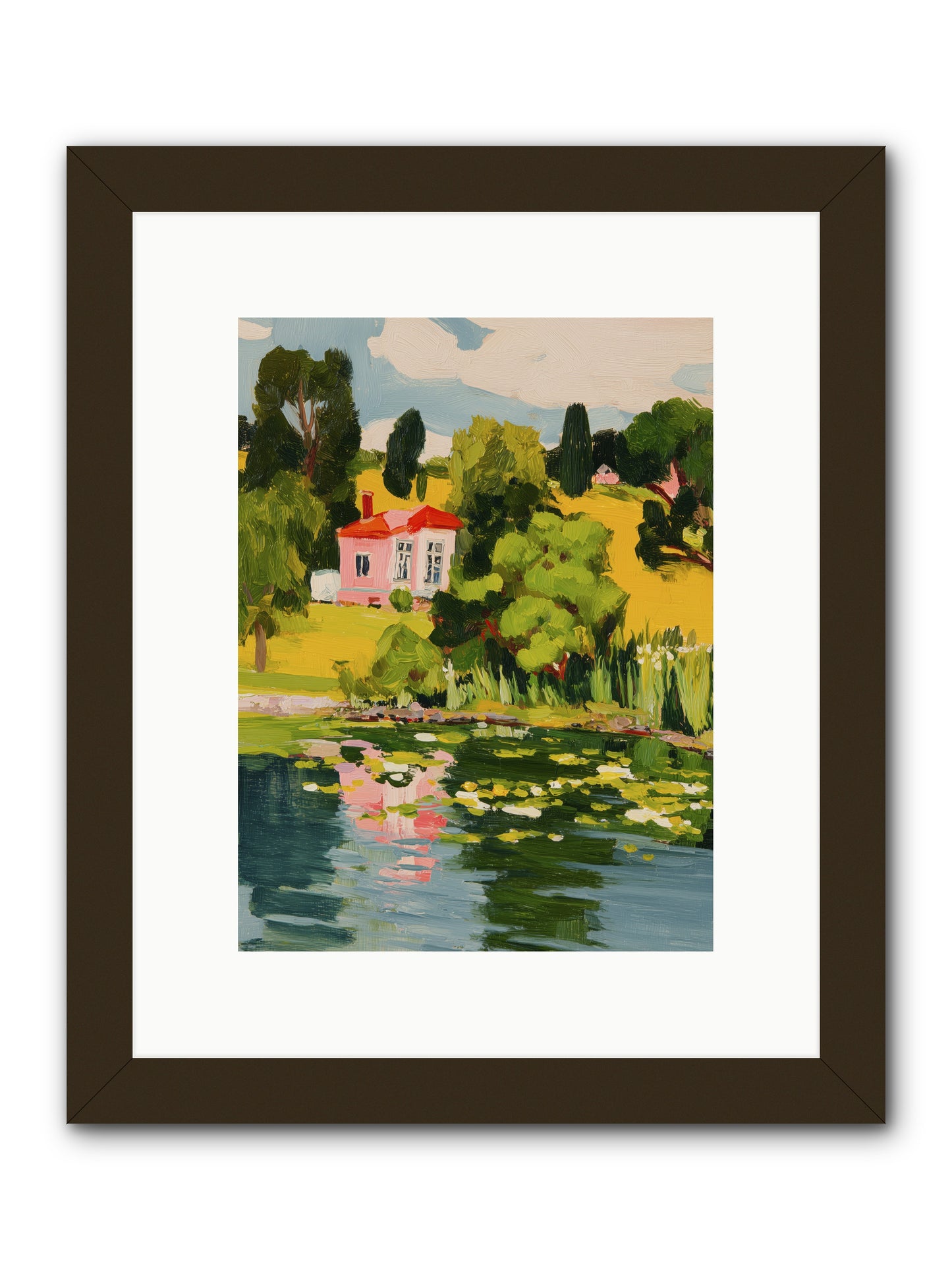 The Summer House -- Framed Print - Black 9x12