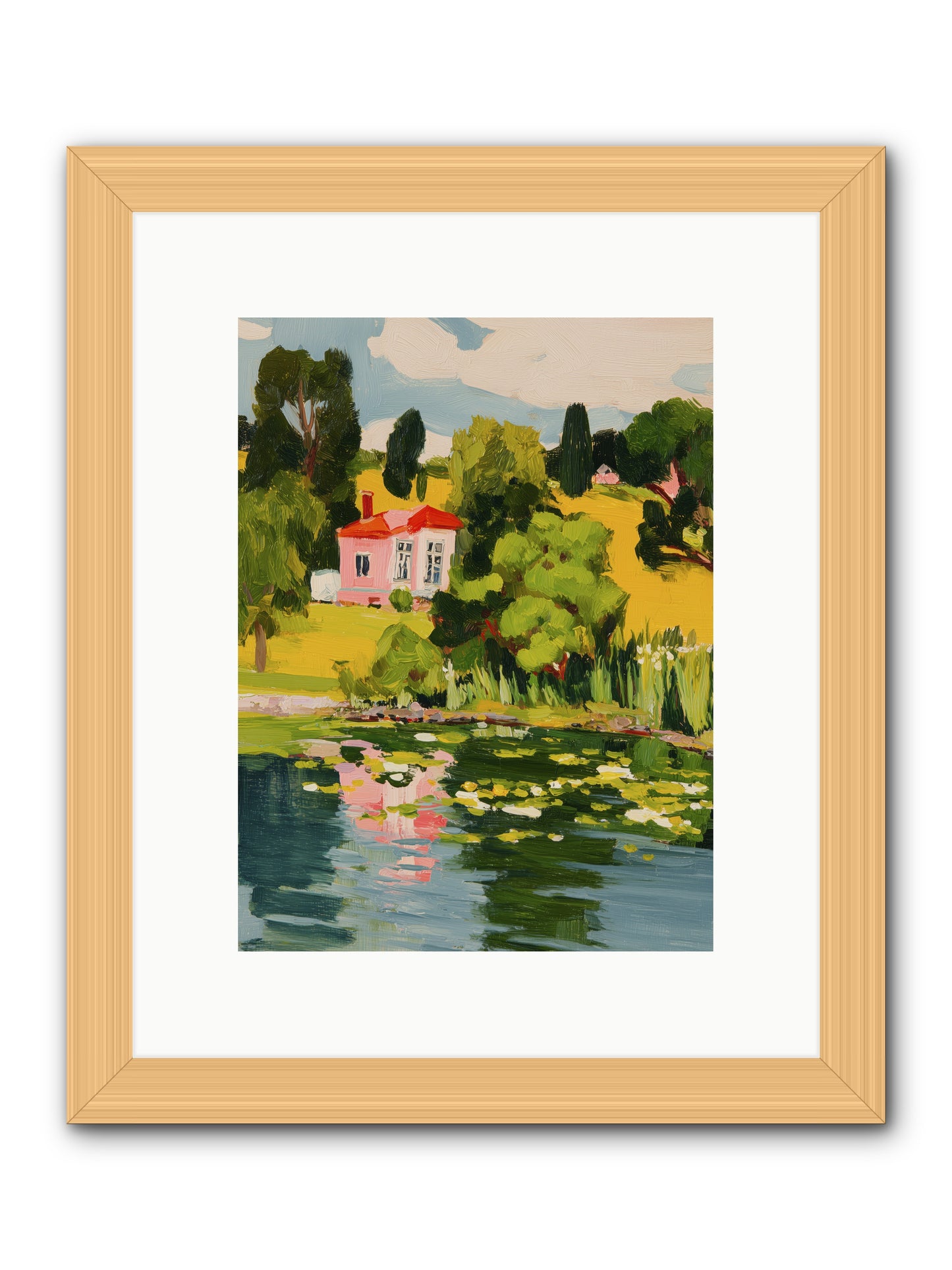 The Summer House -- Framed Print - Natural 9x12