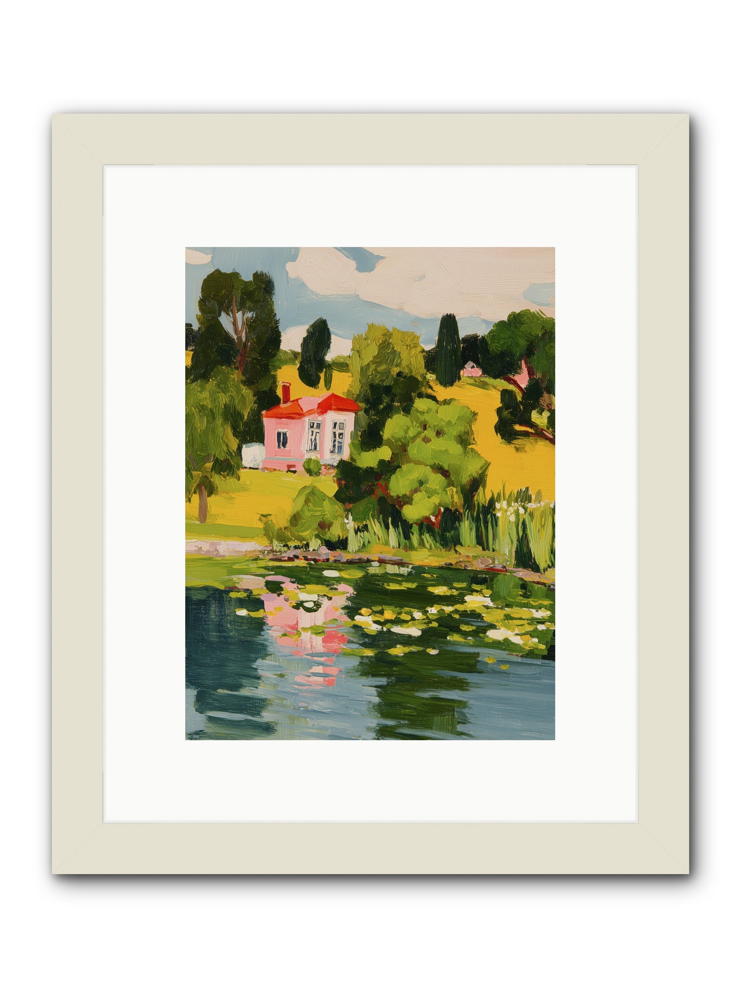 The Summer House -- Framed Print - White 9x12
