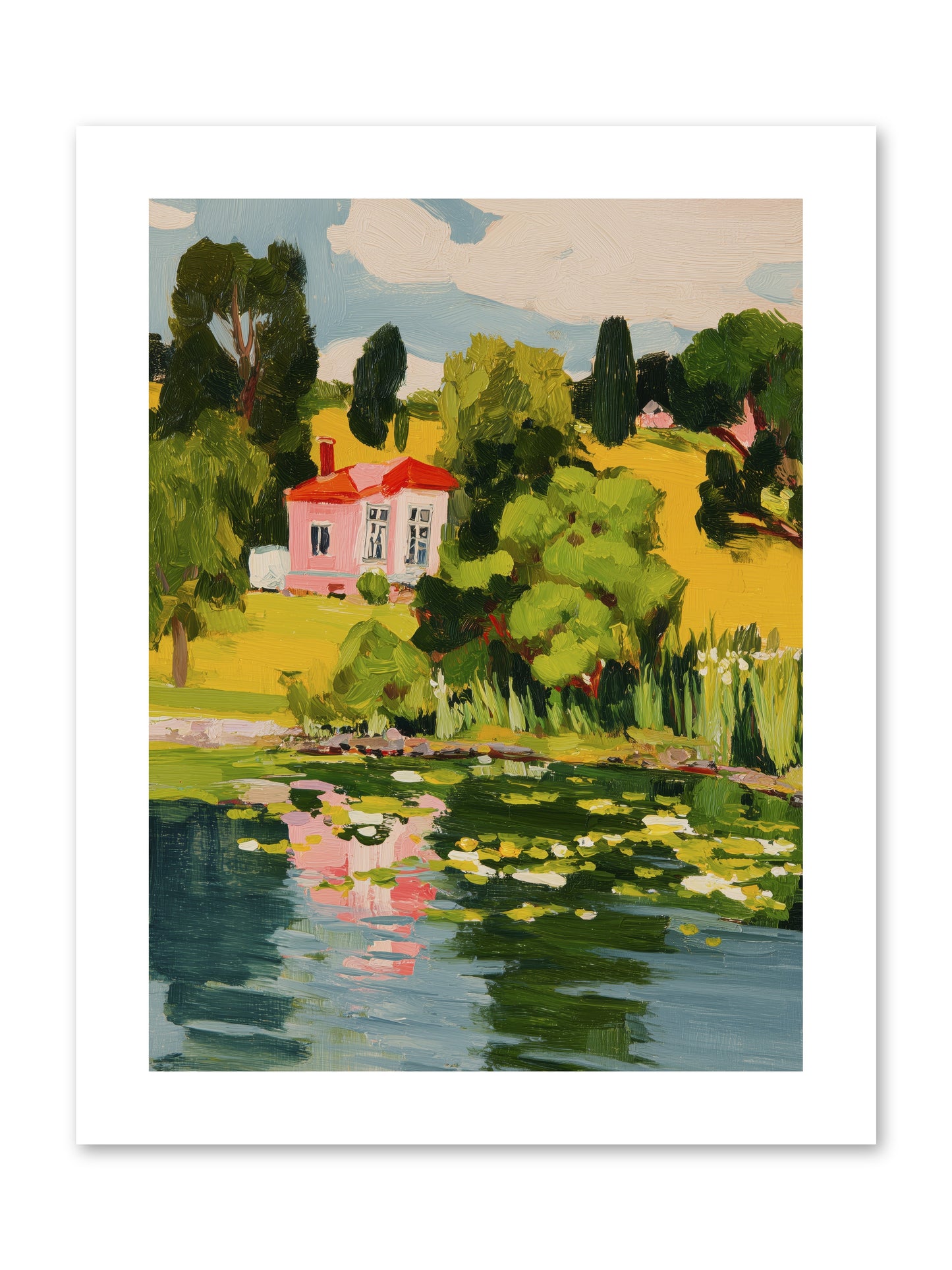The Summer House -- Loose Canvas Print 9x12