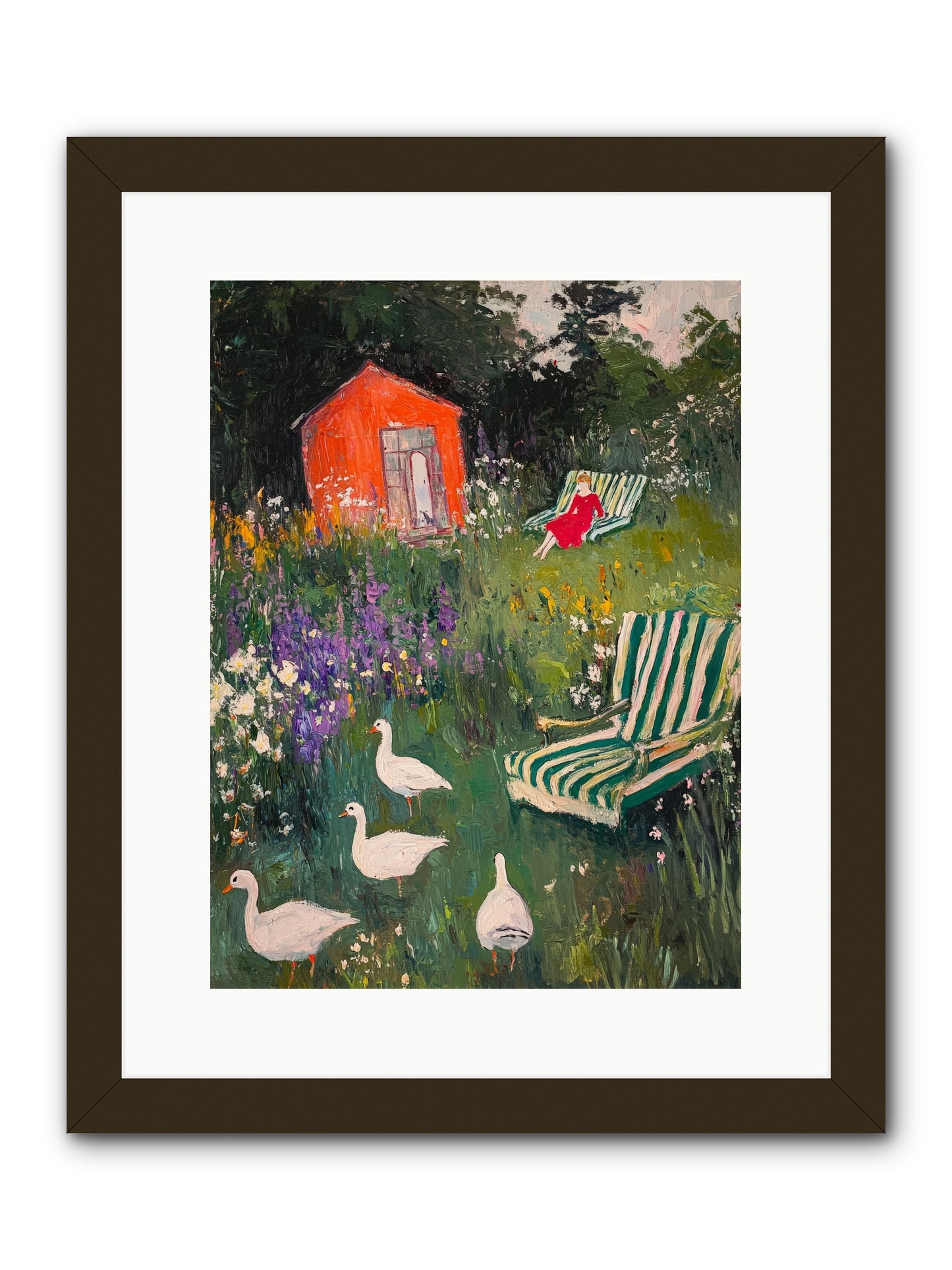 The Summer Months -- Framed Print - Black 12x16