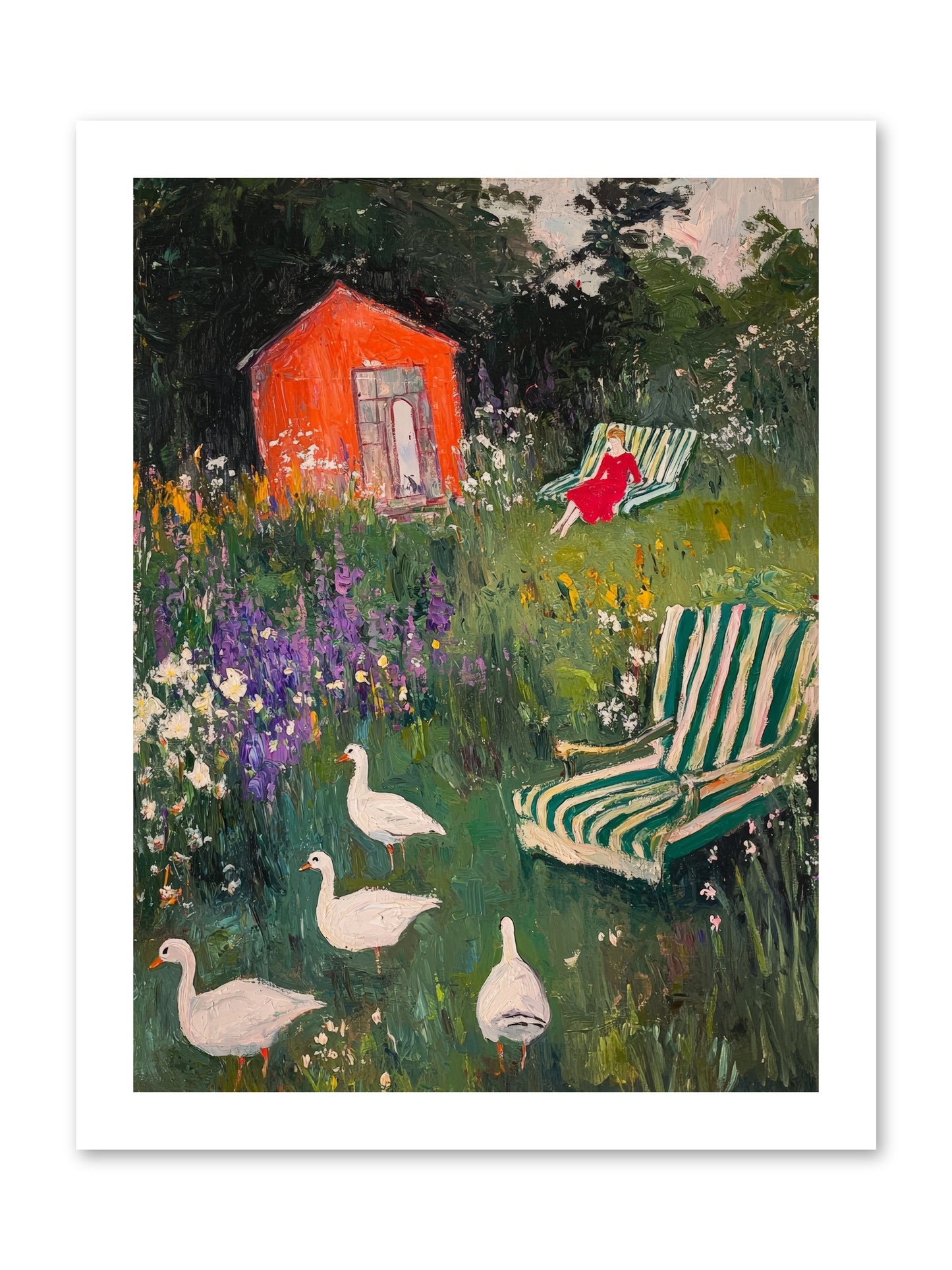 The Summer Months -- Paper Print 12x16
