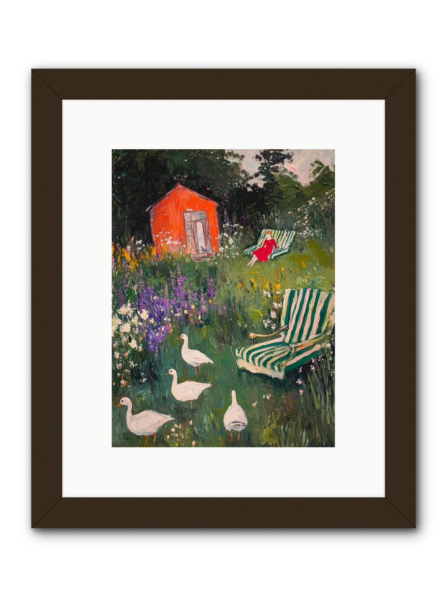 The Summer Months -- Framed Print - Black 9x12