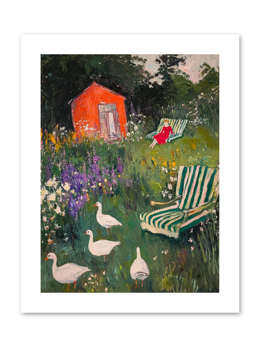 The Summer Months -- Paper Print 9x12