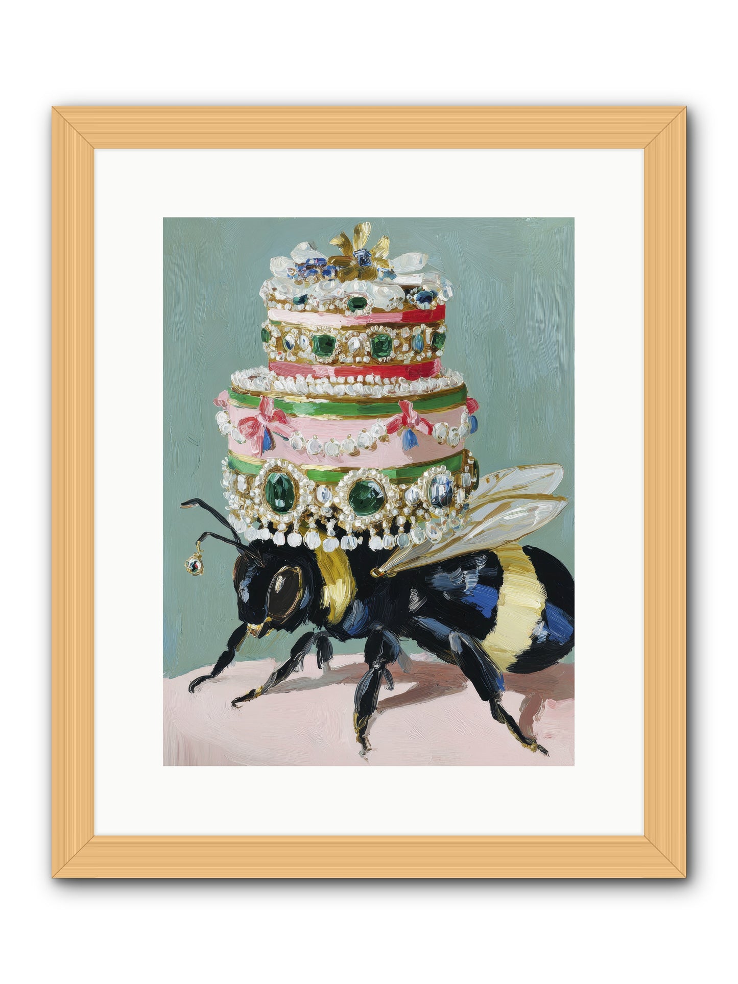 The Sumptuous Moment -- Framed Print - Natural 12x16