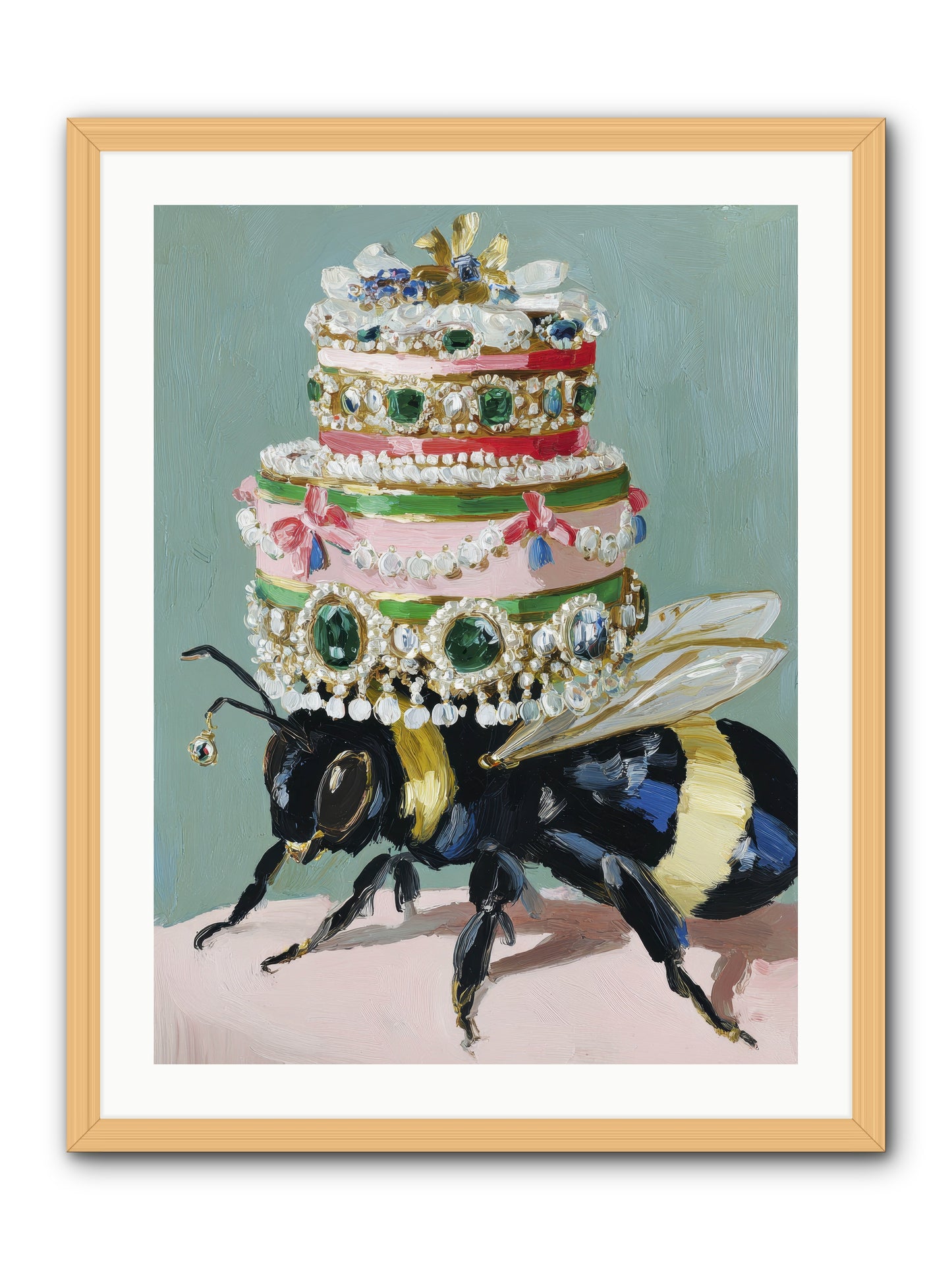 The Sumptuous Moment -- Framed Print - Natural 24x32