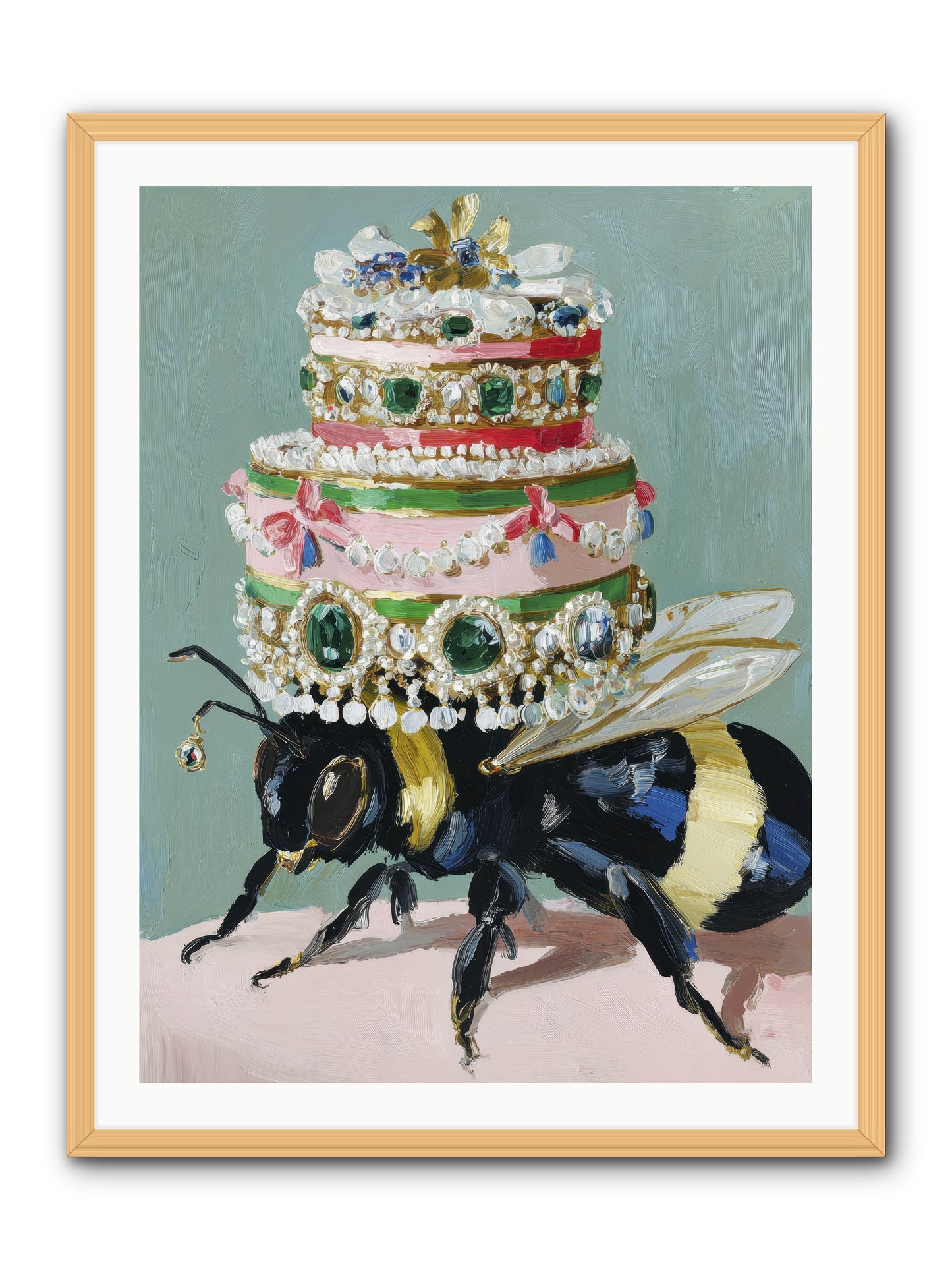 The Sumptuous Moment -- Framed Print - Natural 30x40