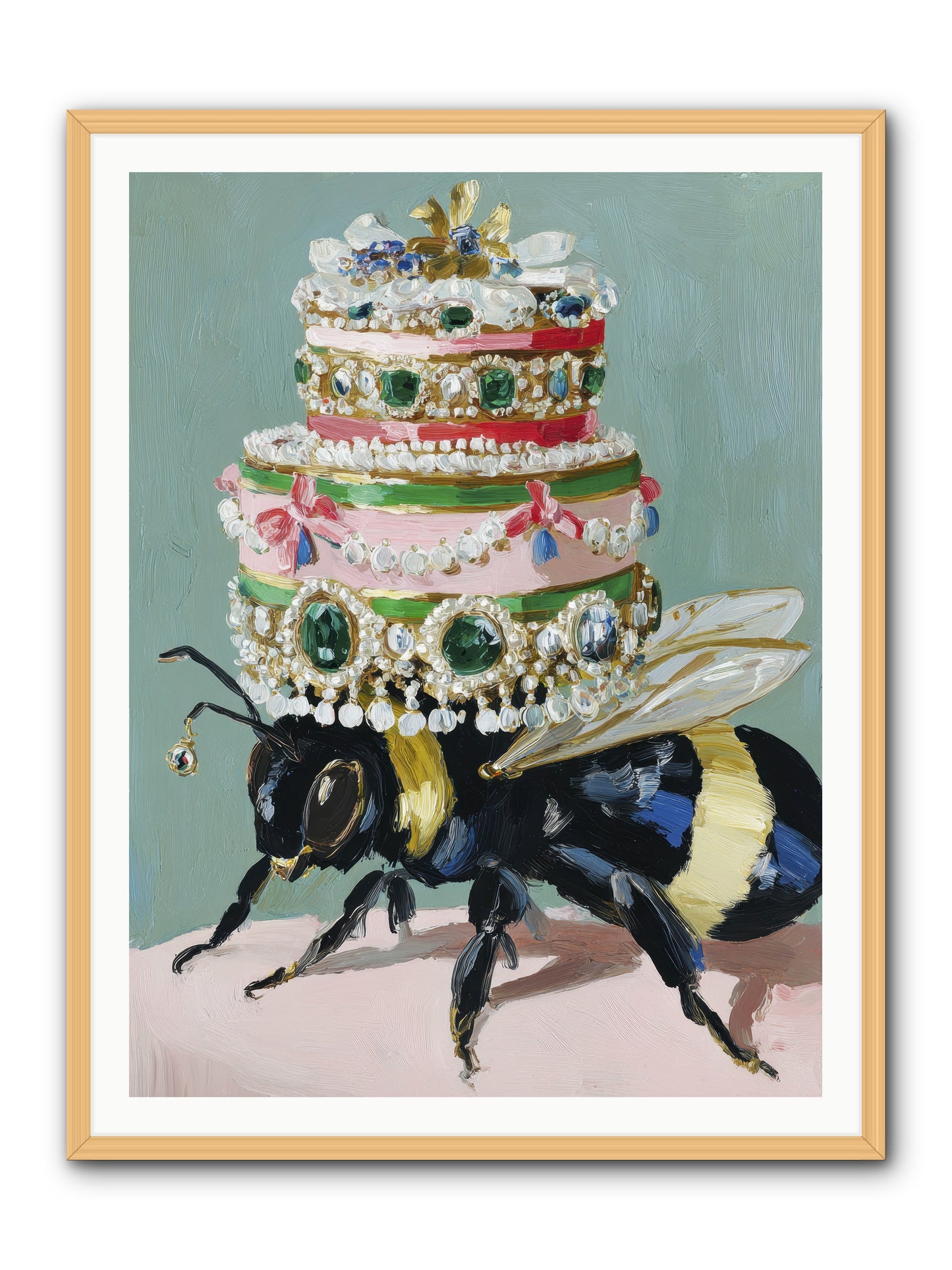 The Sumptuous Moment -- Framed Print - Natural 36x48
