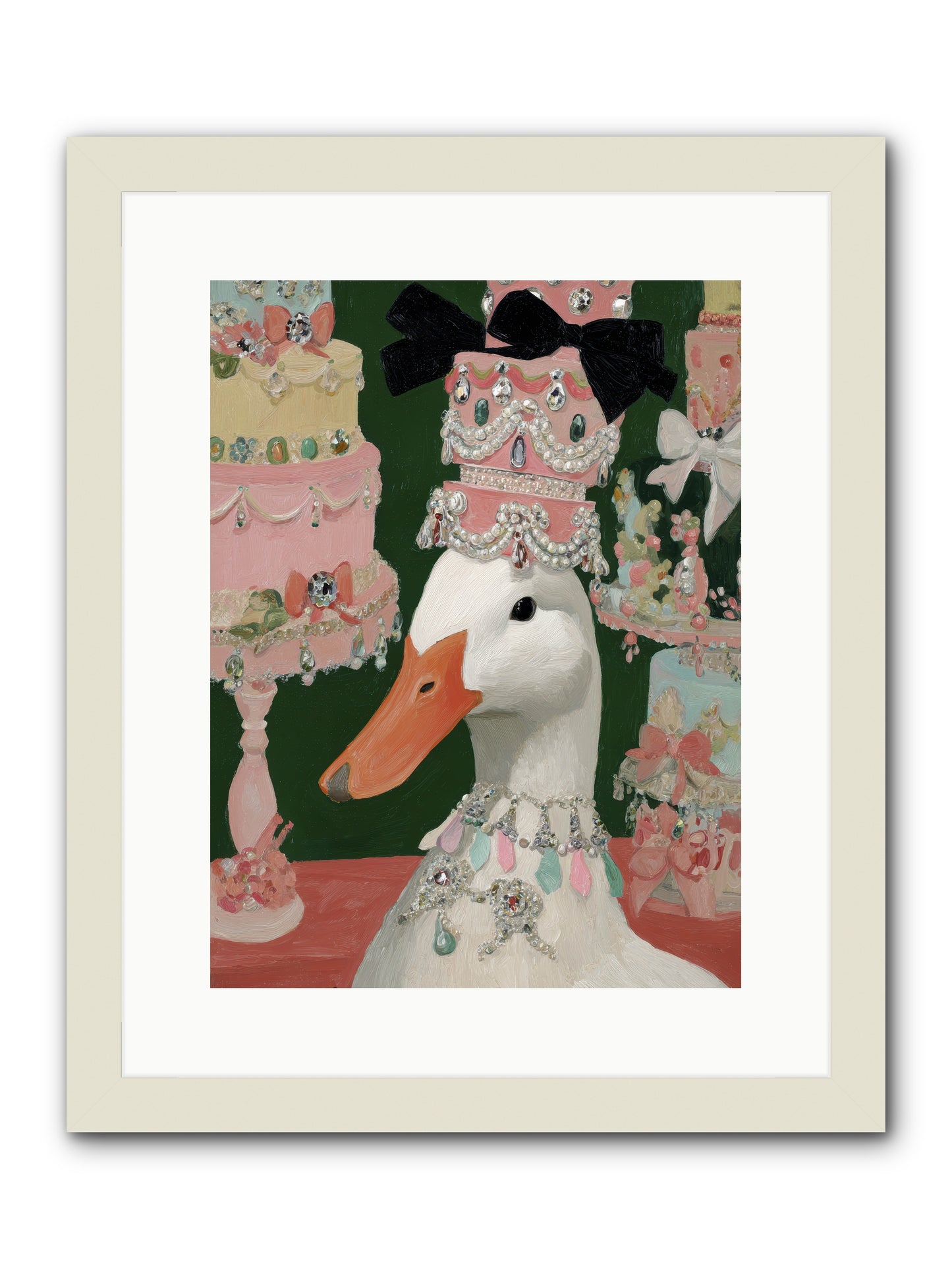The Sumptuous Waltz -- Framed Print - White 12x16