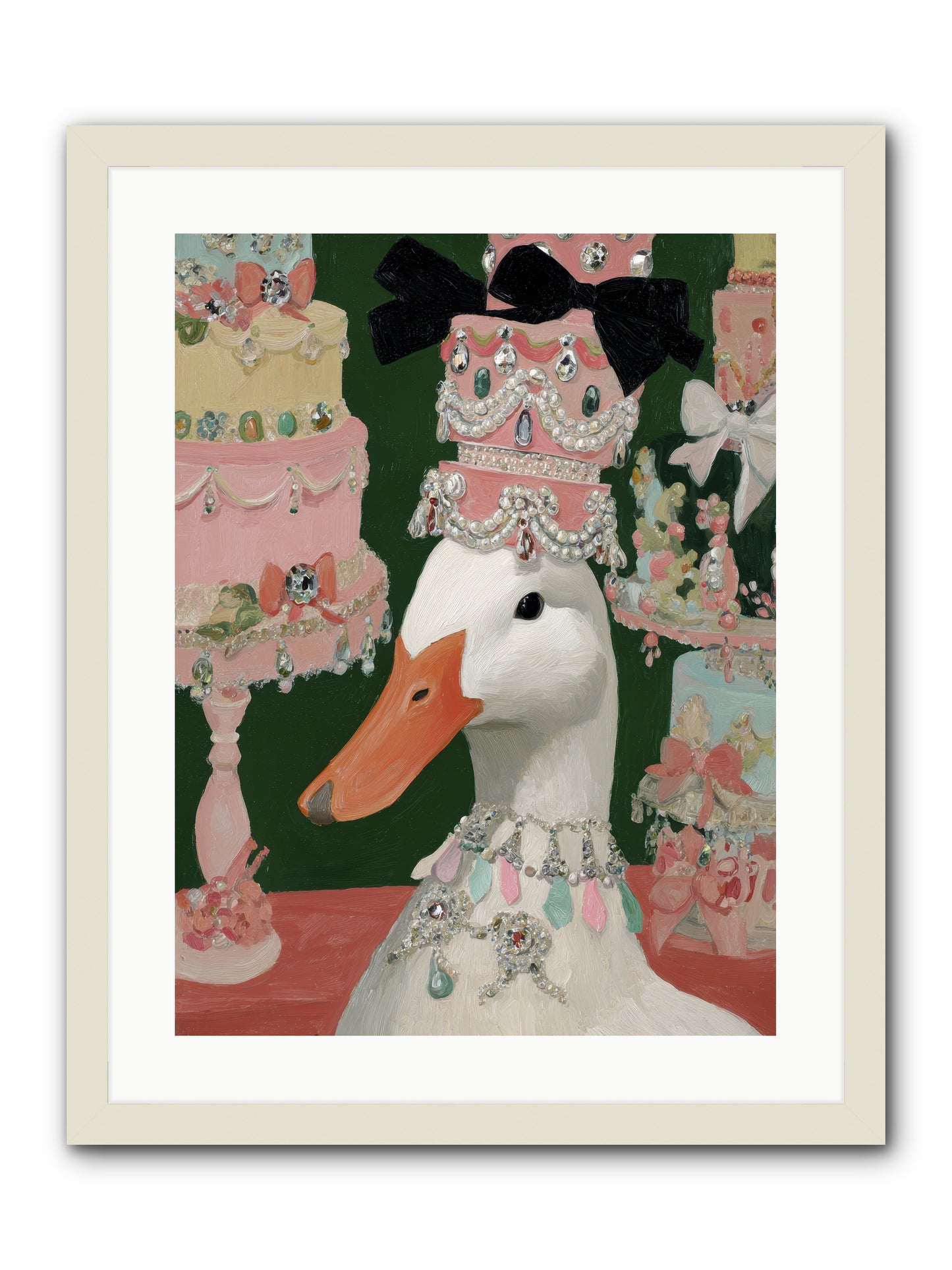 The Sumptuous Waltz -- Framed Print - White 18x24