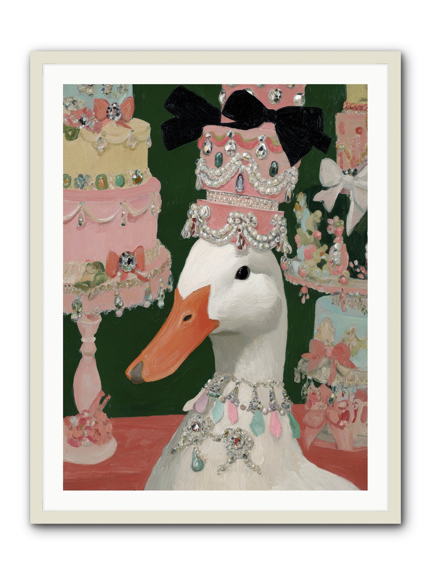 The Sumptuous Waltz -- Framed Print - White 30x40