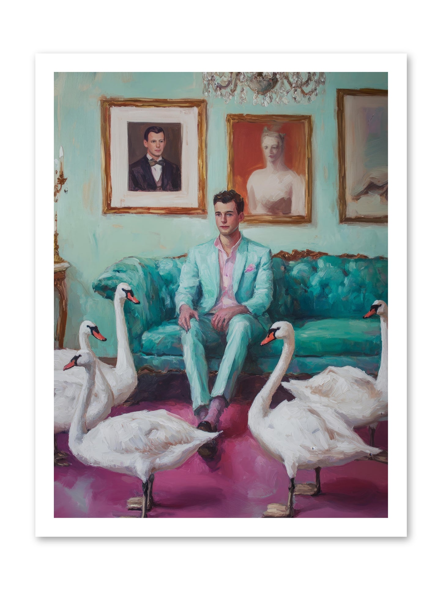 The Swan Dreamer -- Paper Print 18x24