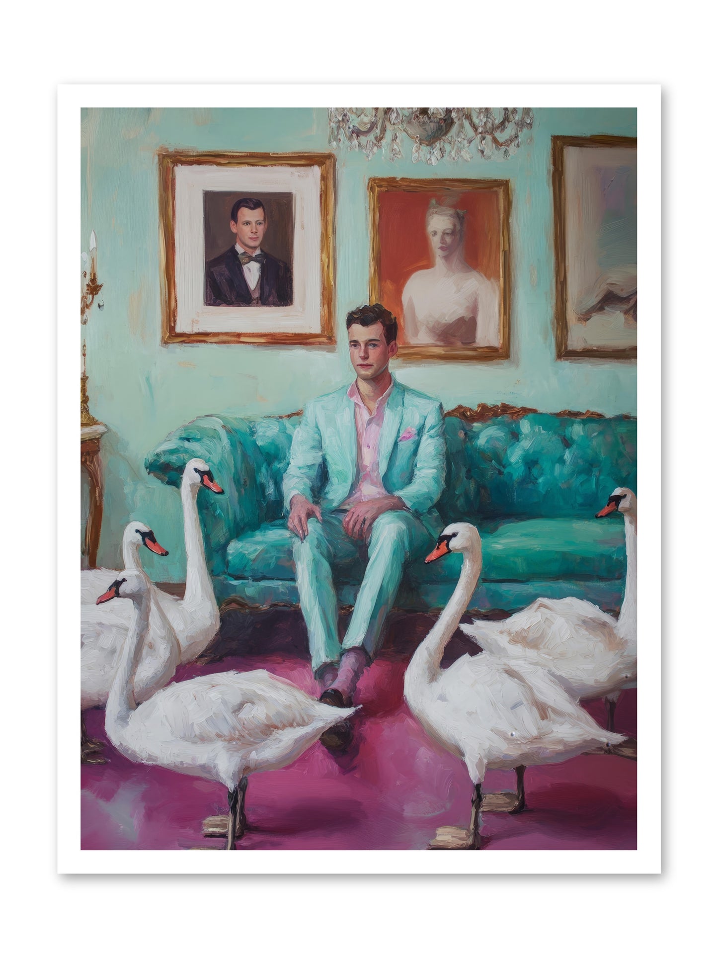 The Swan Dreamer -- Paper Print 24x32