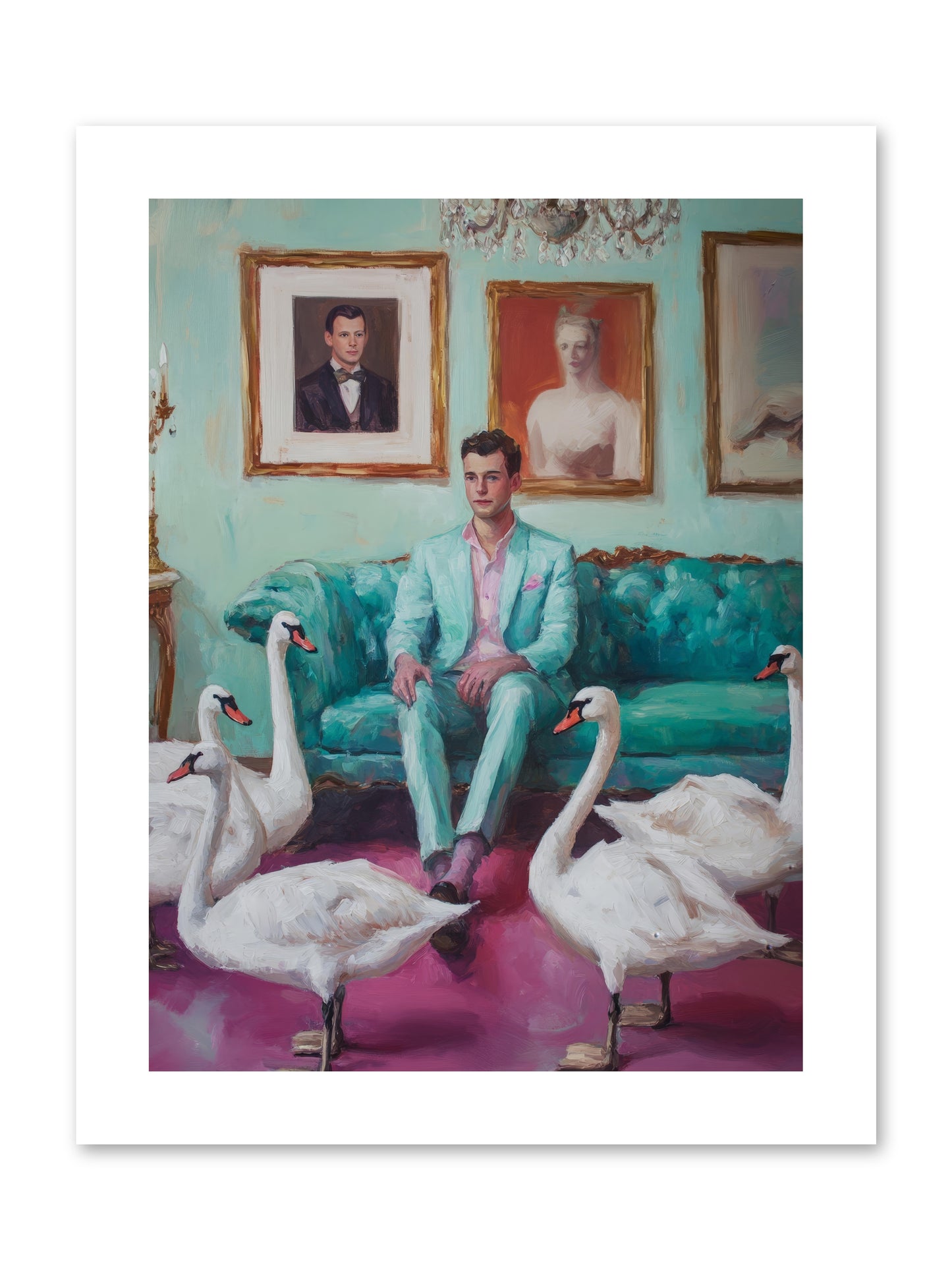 The Swan Dreamer -- Paper Print 9x12