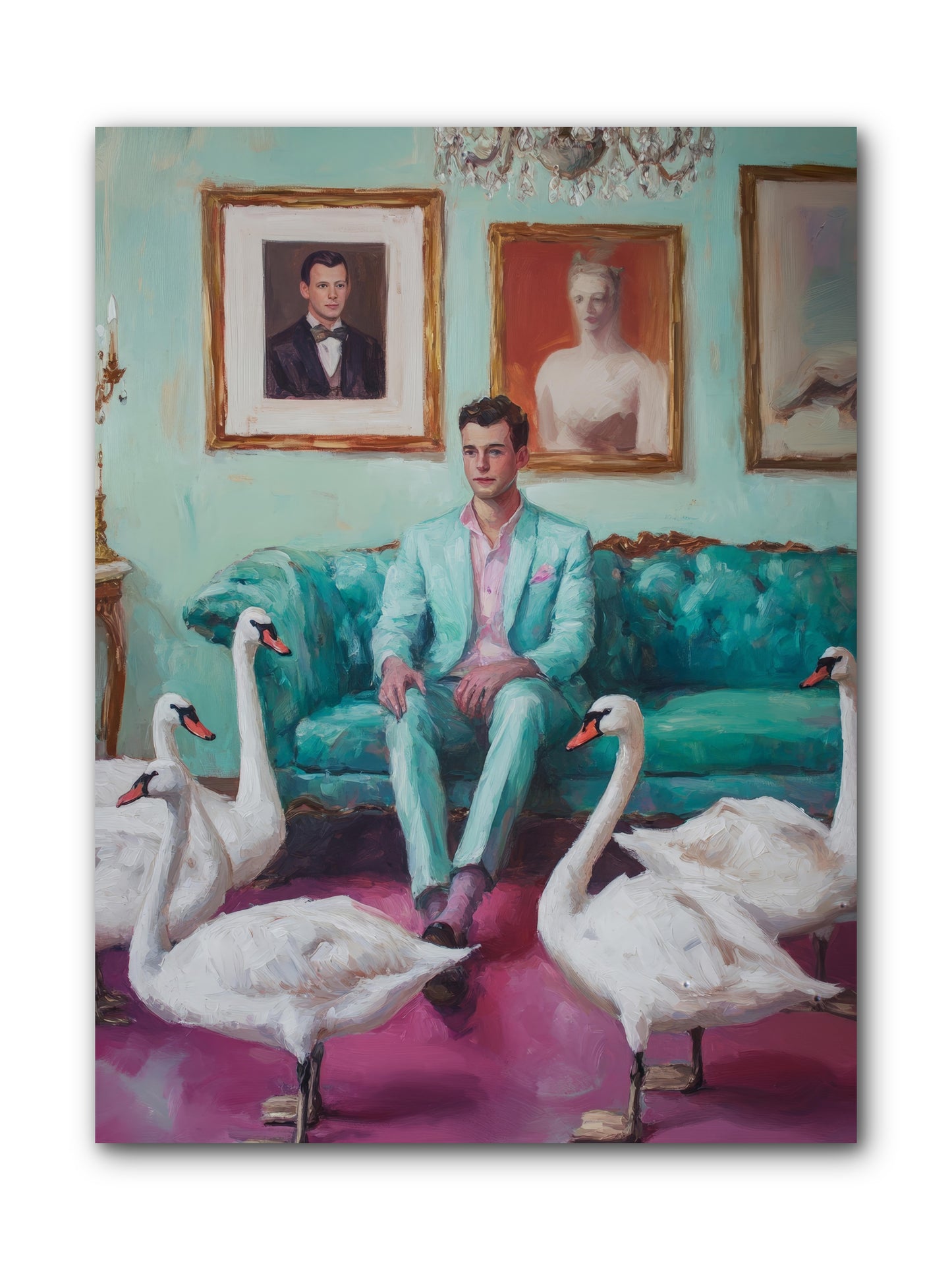 The Swan Dreamer -- Wrapped Canvas 9x12