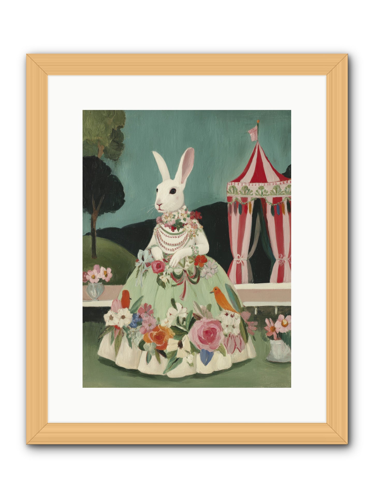 The Sweetest Reverie -- Framed Print - Natural 12x16