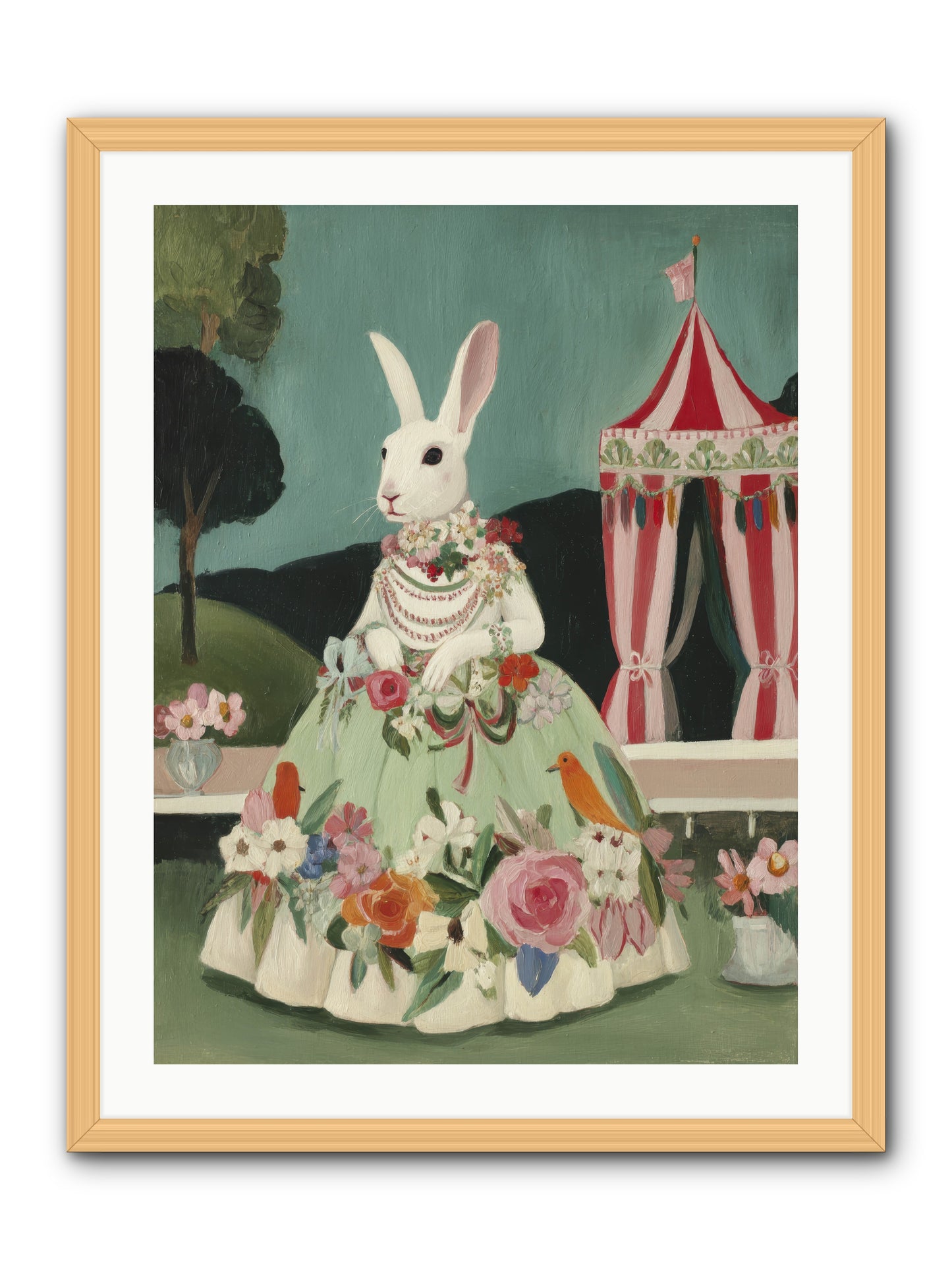 The Sweetest Reverie -- Framed Print - Natural 24x32