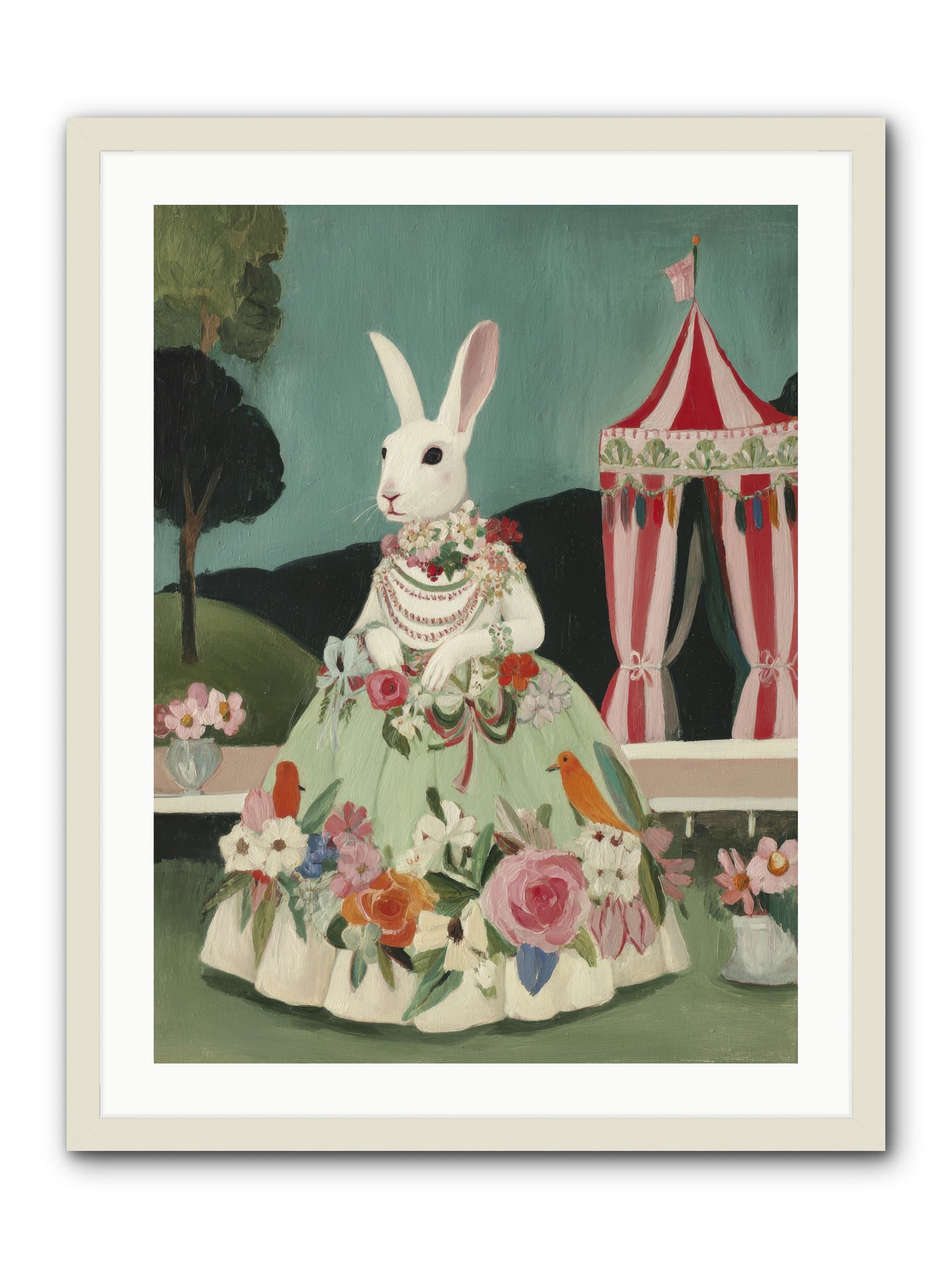 The Sweetest Reverie -- Framed Print - White 24x32