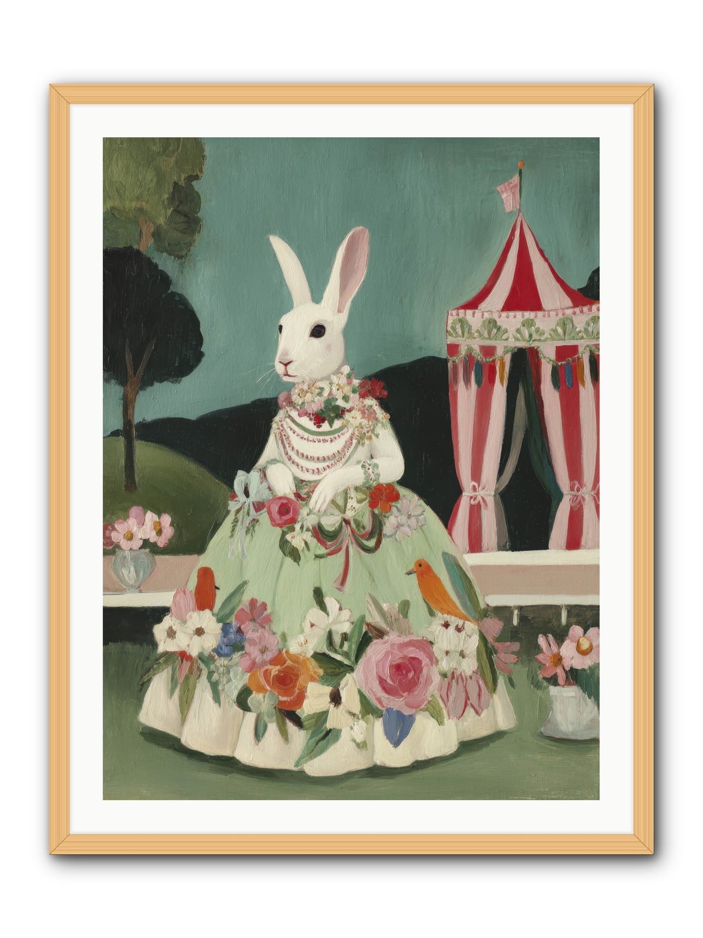 The Sweetest Reverie -- Framed Print - Natural 30x40