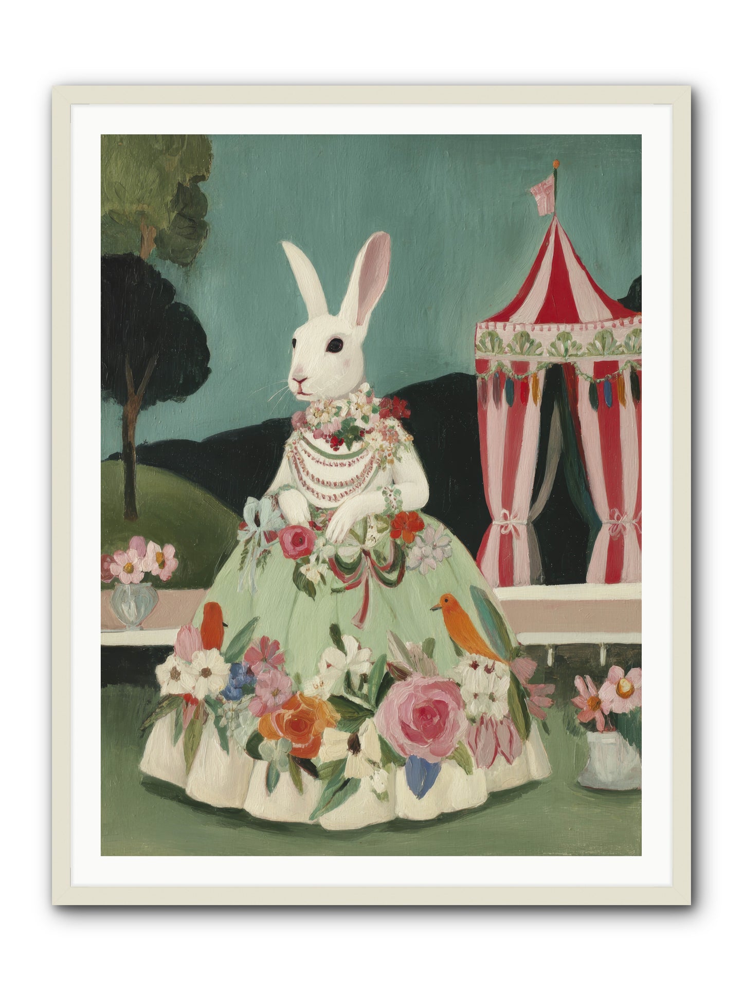 The Sweetest Reverie -- Framed Print - White 36x48