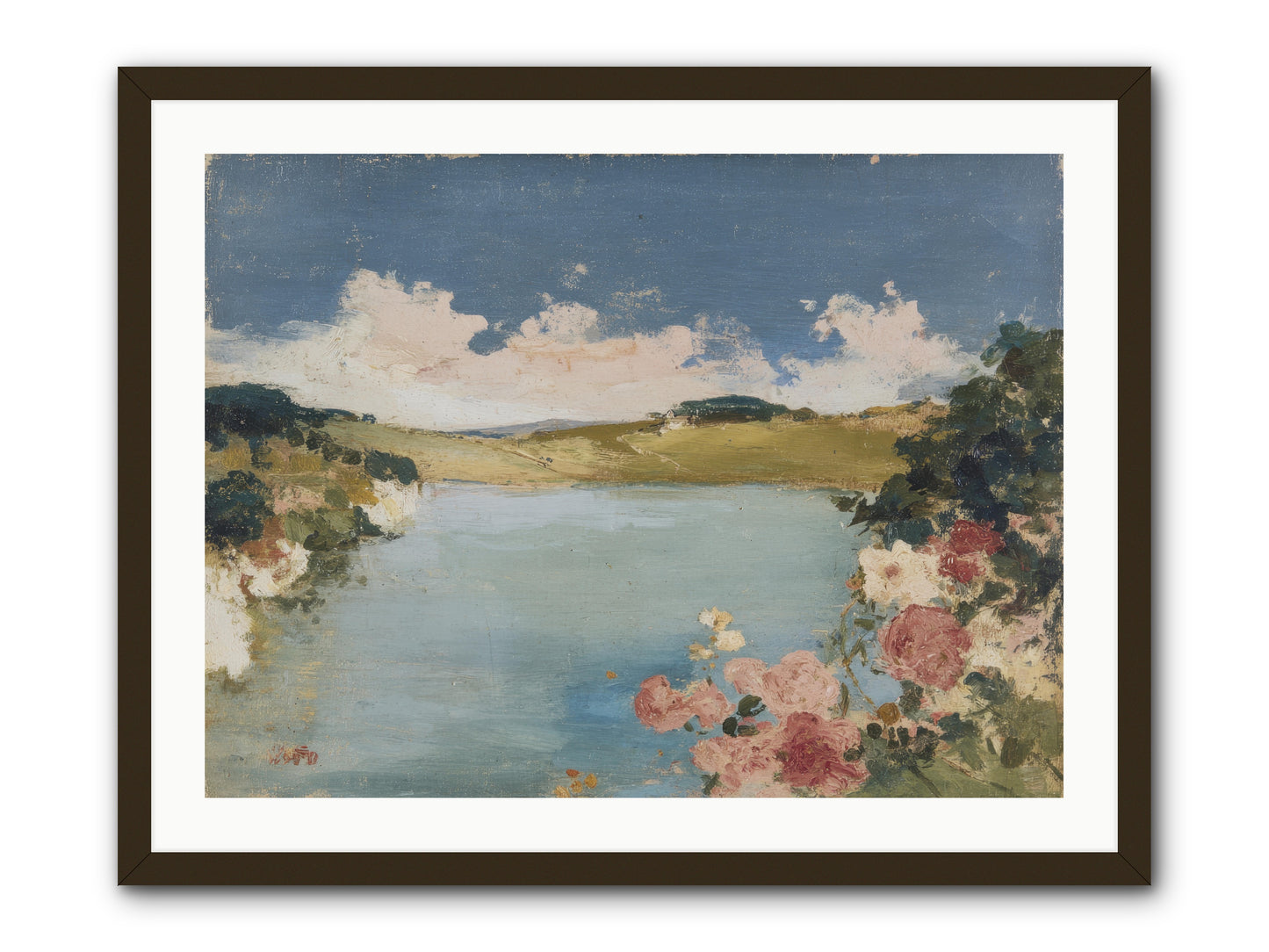 The Swimming Hour -- Framed Print - Black 32x24