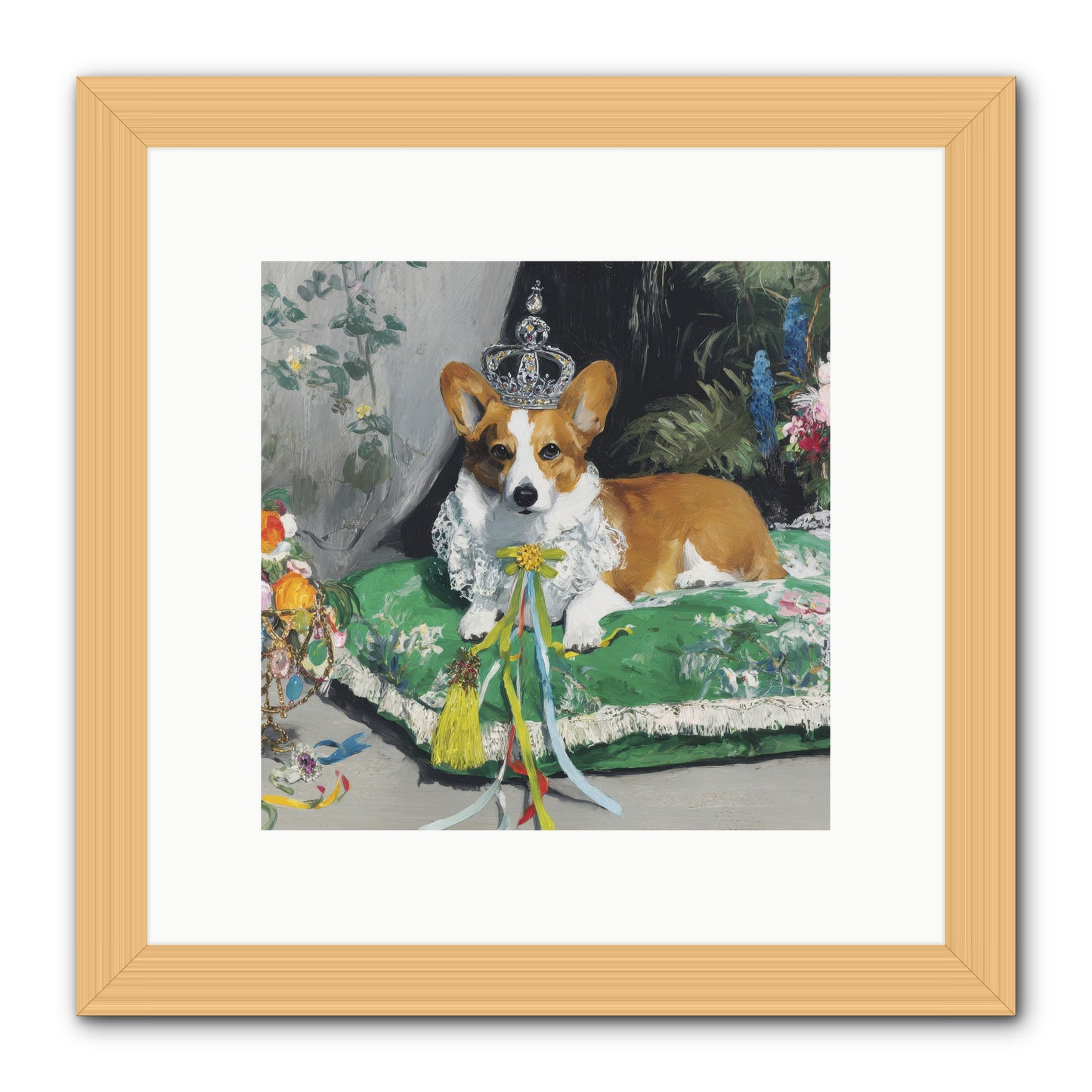 The Swooning Ceremony -- Framed Print - Natural 10x10