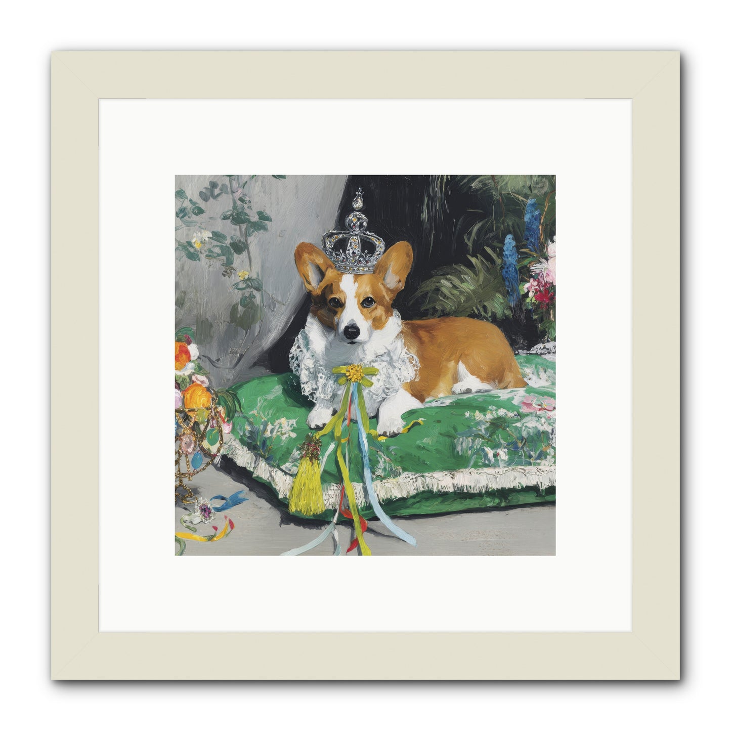 The Swooning Ceremony -- Framed Print - White 10x10
