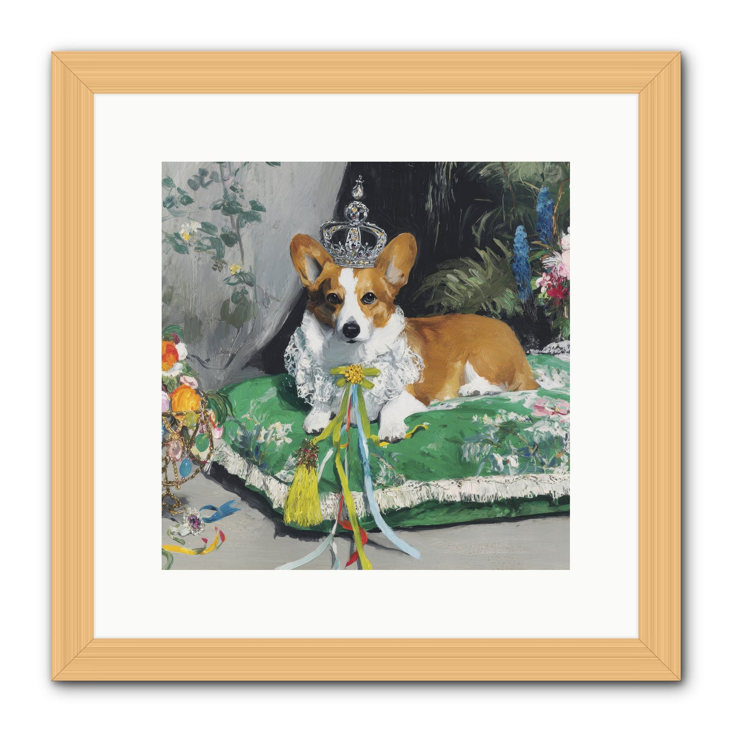 The Swooning Ceremony -- Framed Print - Natural 12x12