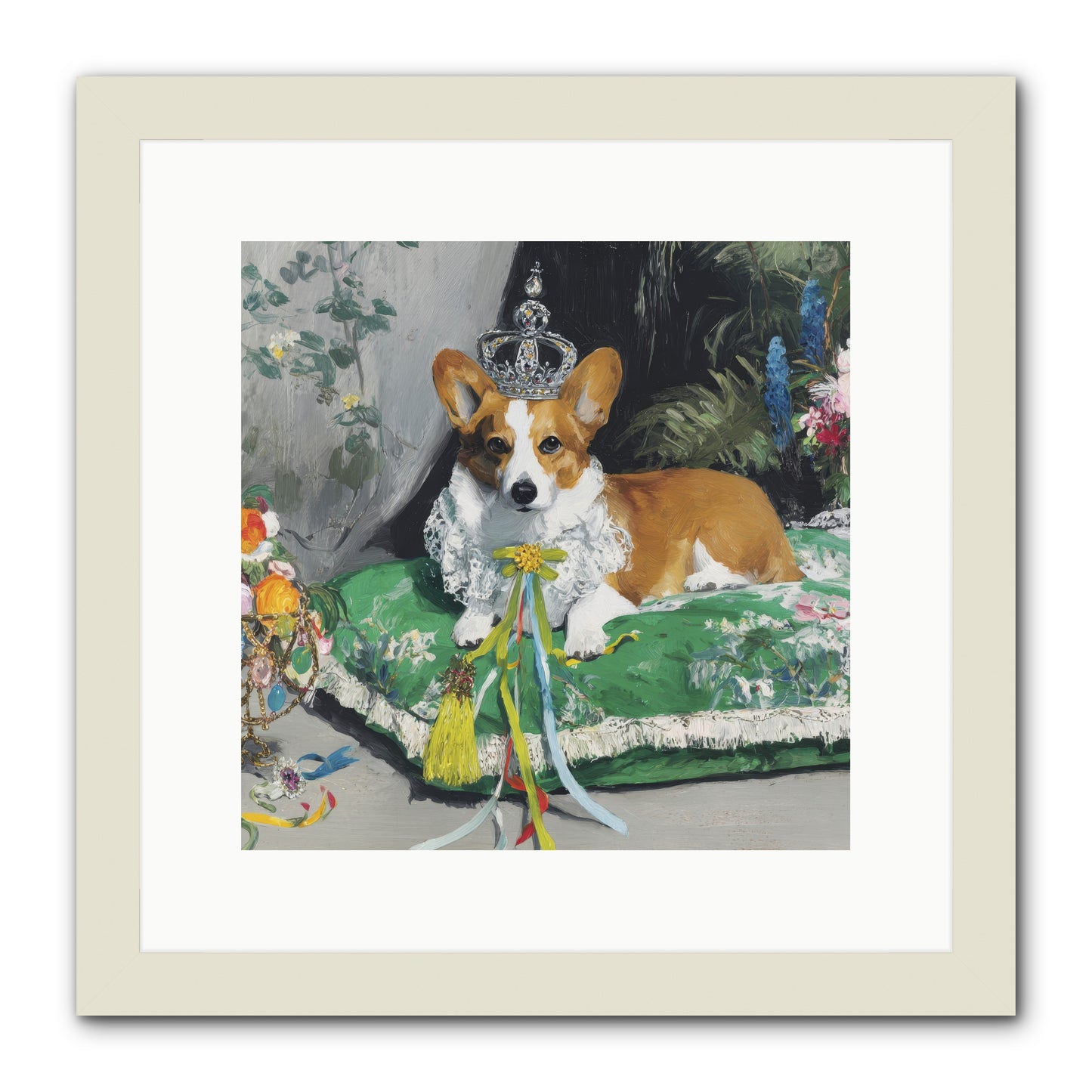 The Swooning Ceremony -- Framed Print - White 12x12