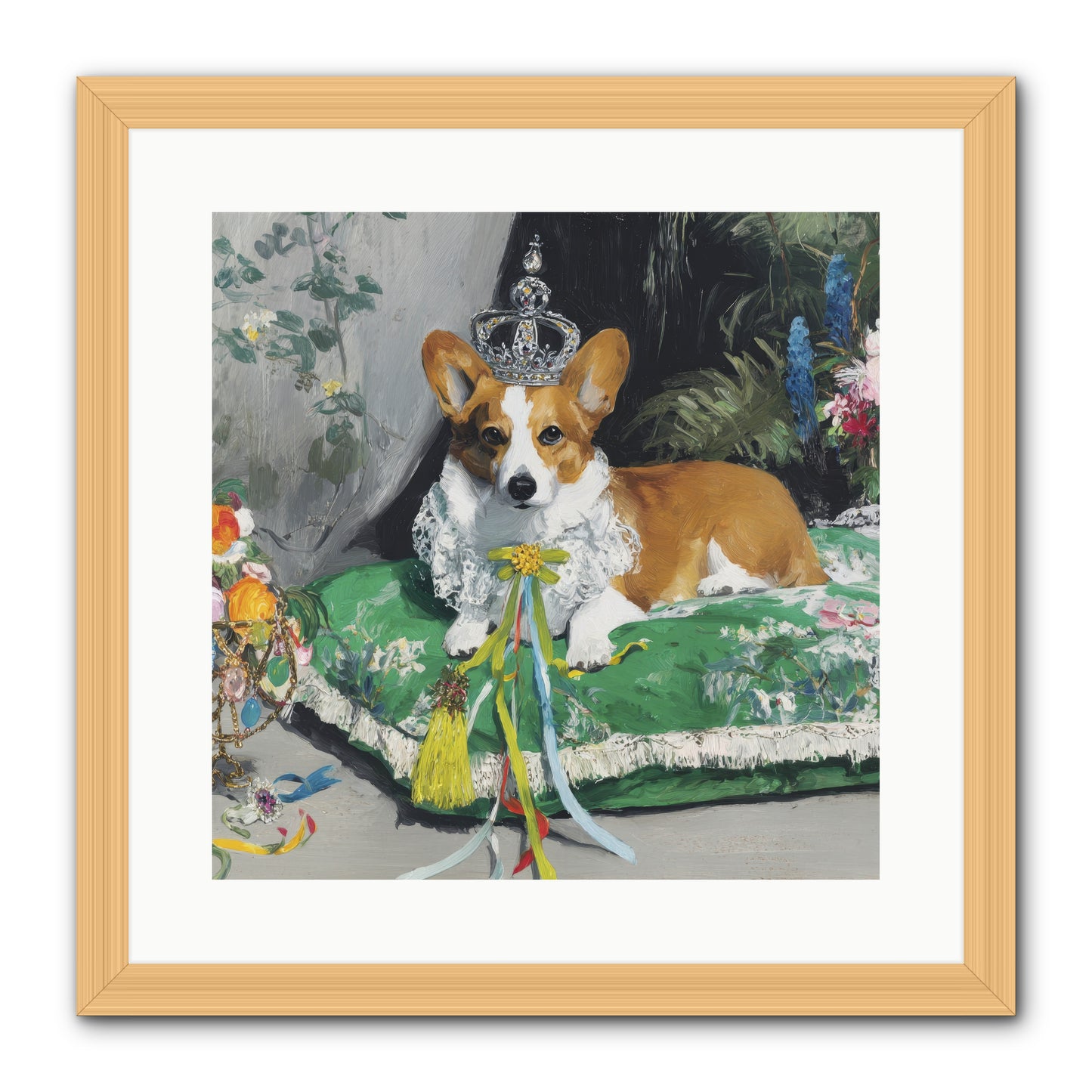 The Swooning Ceremony -- Framed Print - Natural 16x16