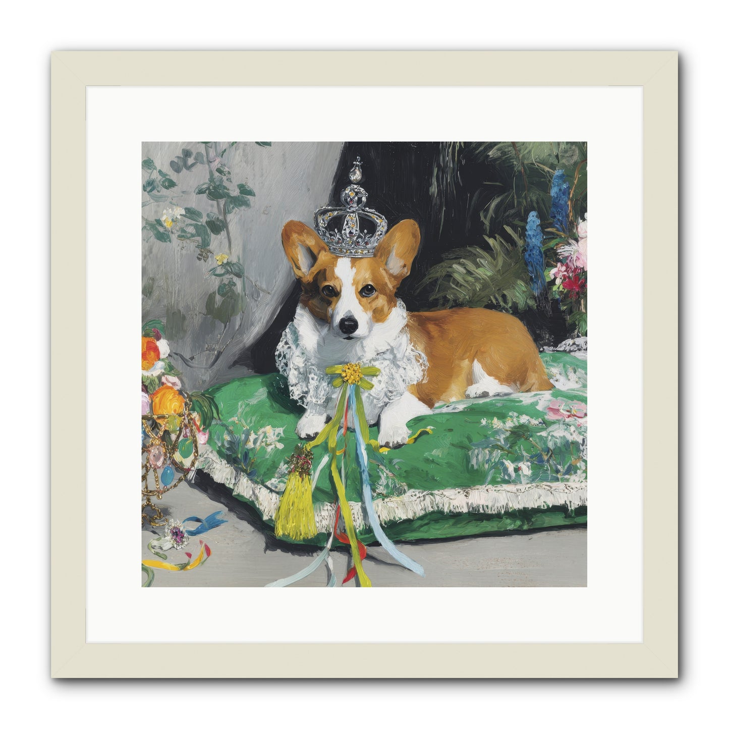 The Swooning Ceremony -- Framed Print - White 16x16