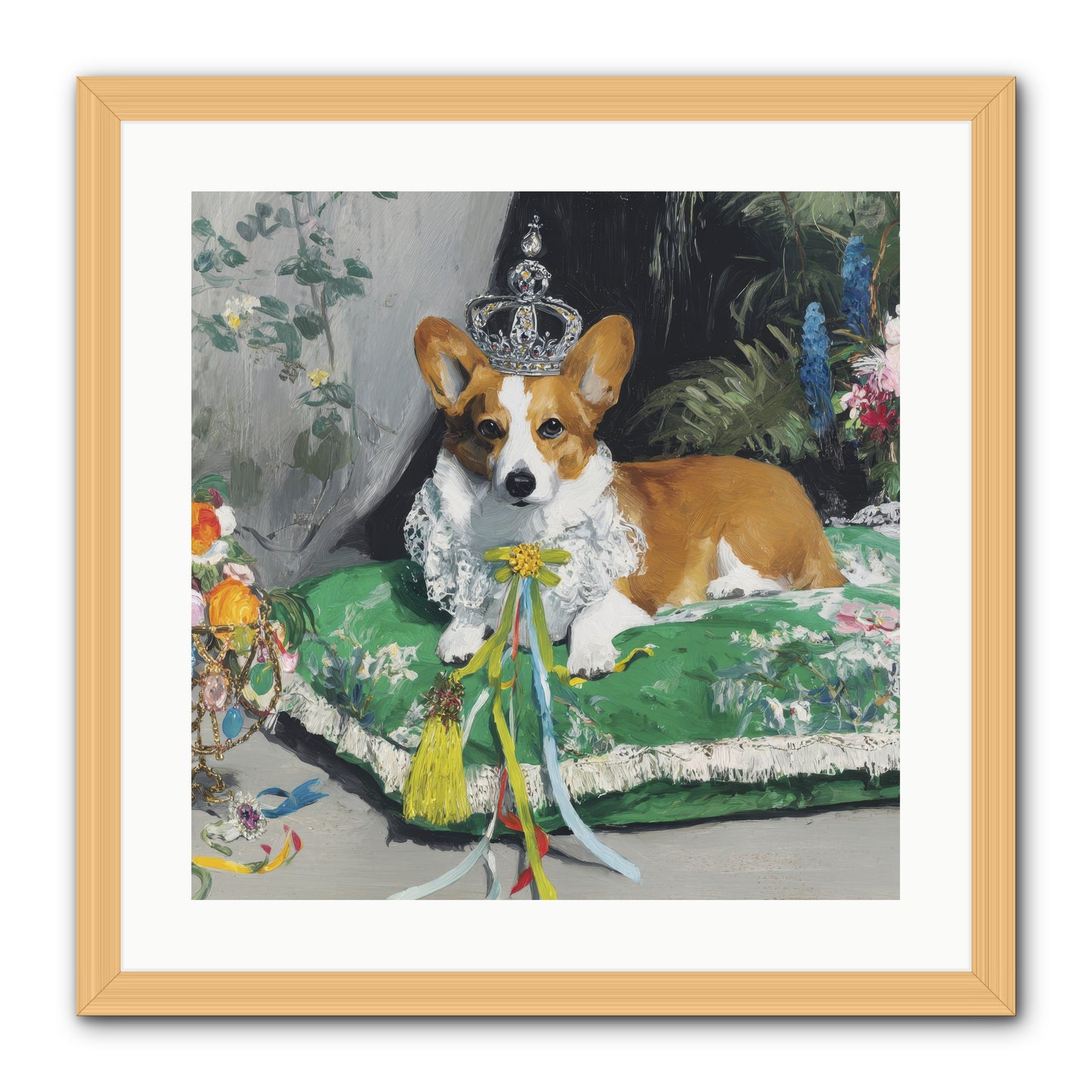 The Swooning Ceremony -- Framed Print - Natural 20x20