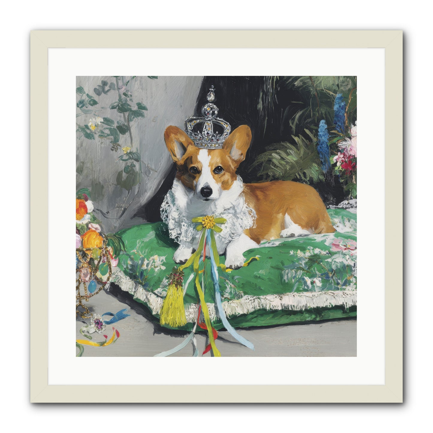 The Swooning Ceremony -- Framed Print - White 20x20