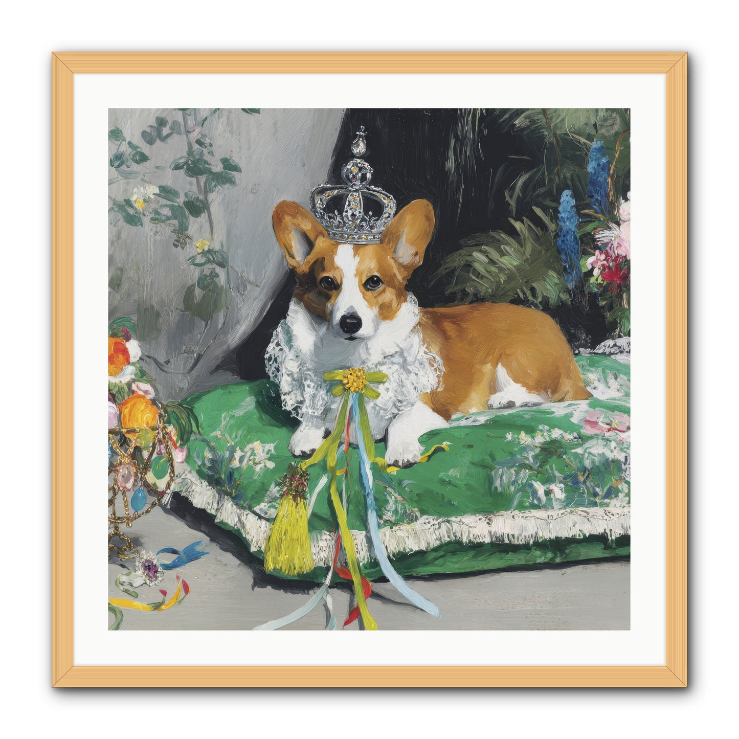 The Swooning Ceremony -- Framed Print - Natural 30x30