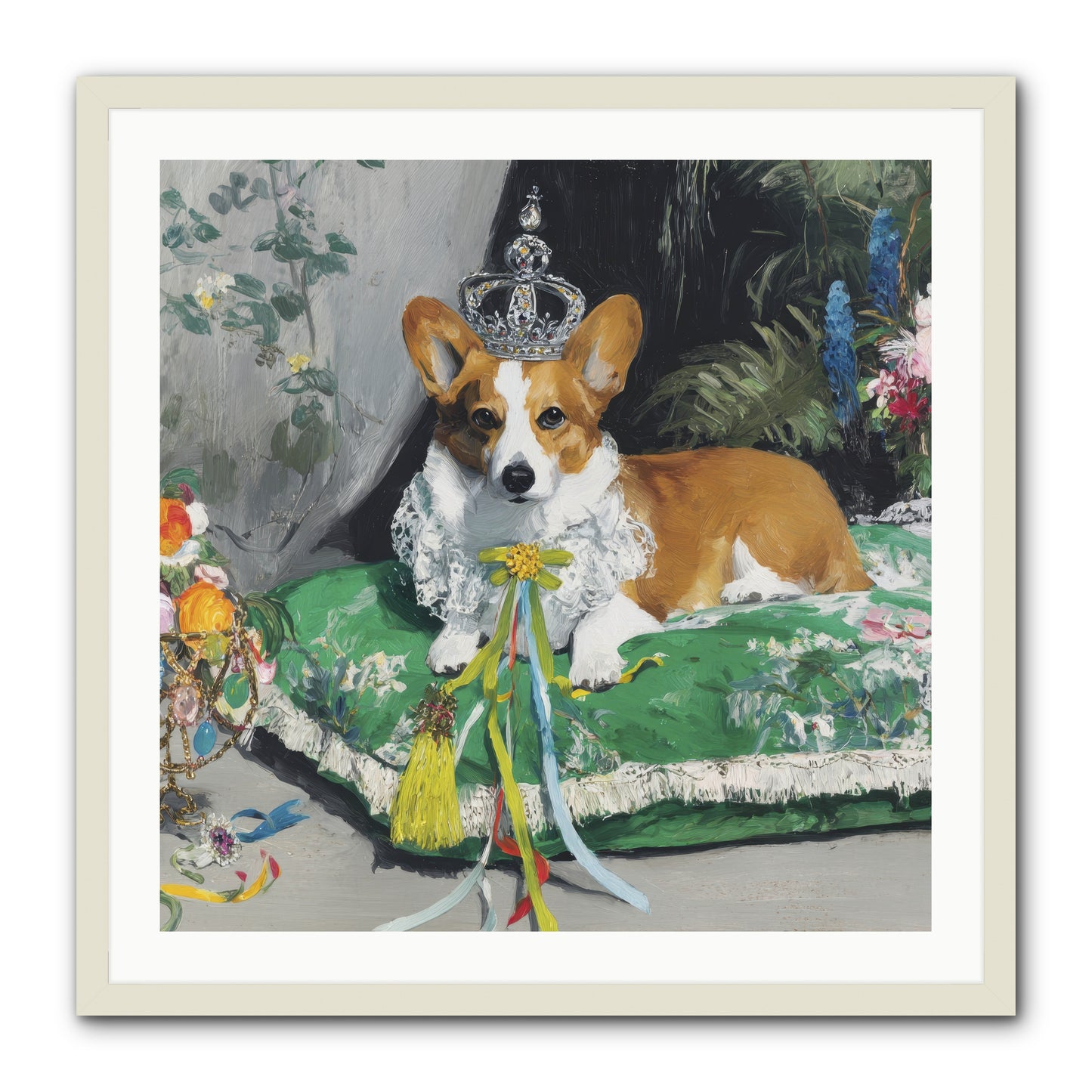 The Swooning Ceremony -- Framed Print - White 30x30