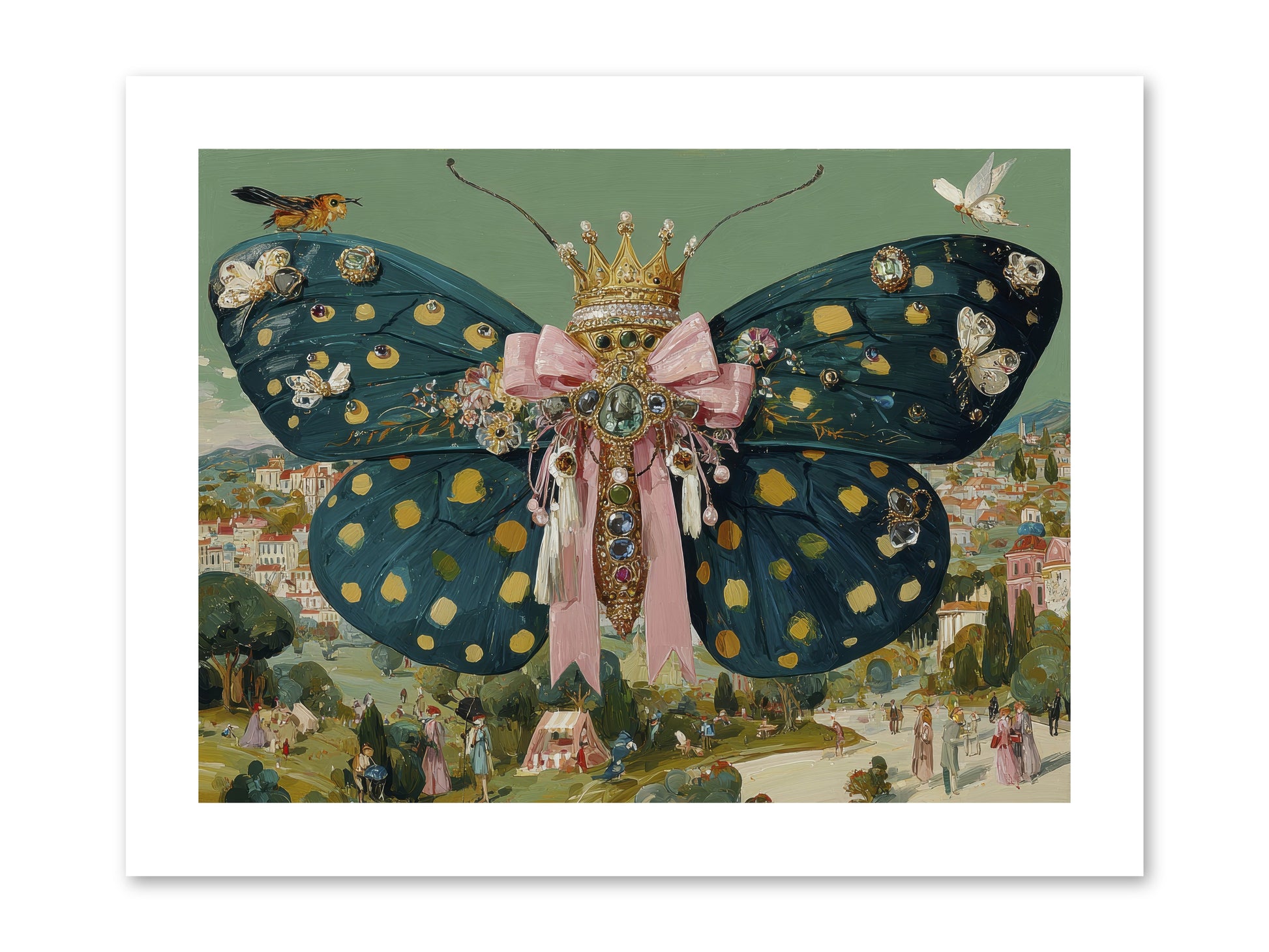 The Swooning Masquerade -- Paper Print 12x9