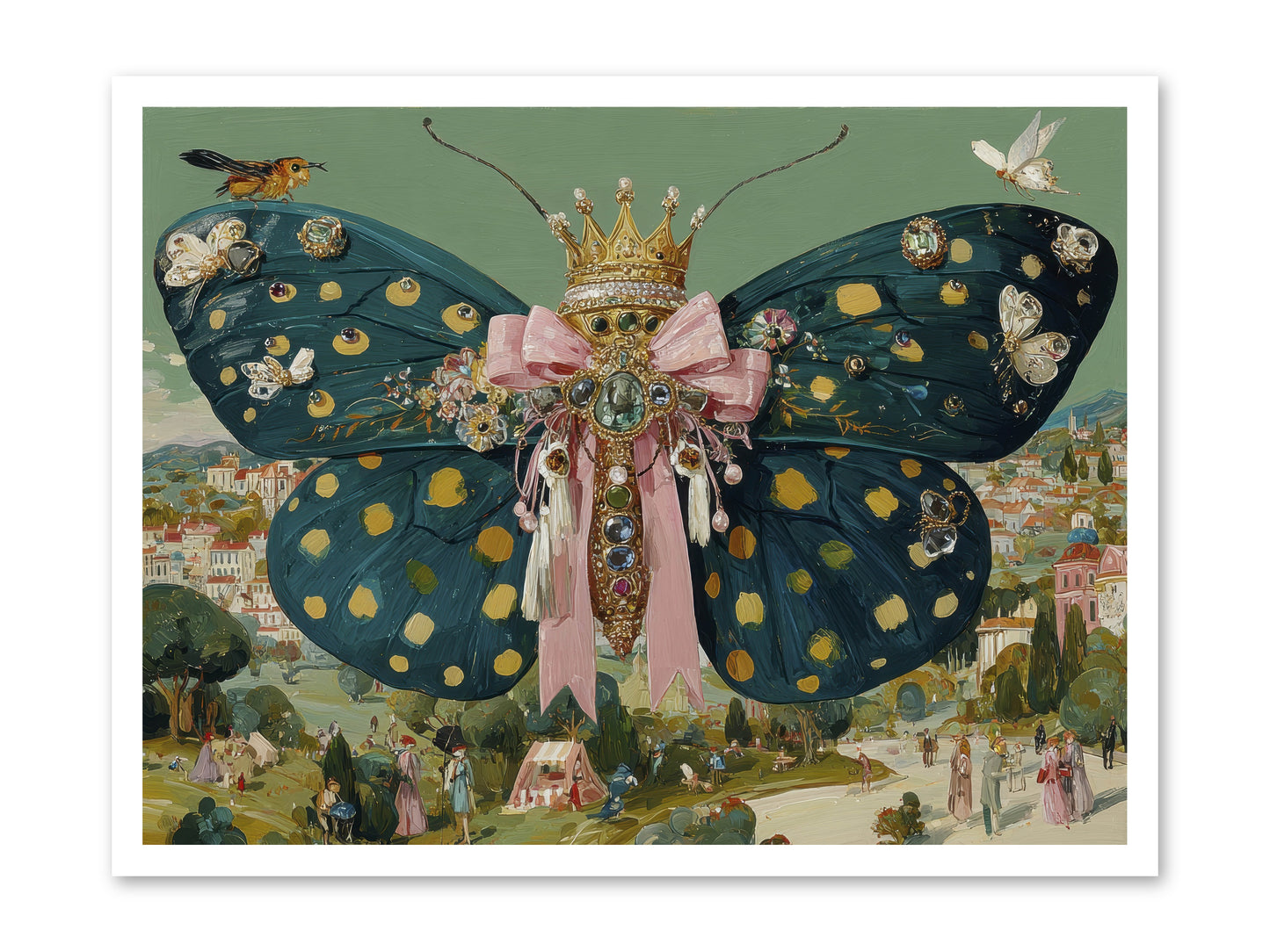The Swooning Masquerade -- Loose Canvas Print 32x24