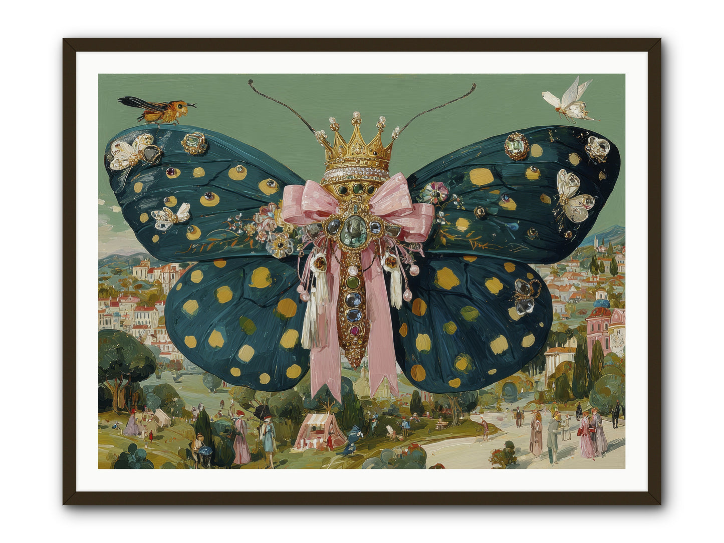 The Swooning Masquerade -- Framed Print - Black 48x36