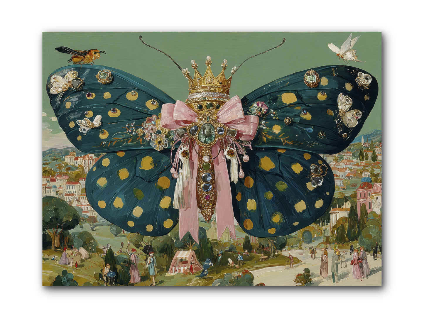 The Swooning Masquerade -- Wrapped Canvas 12x9