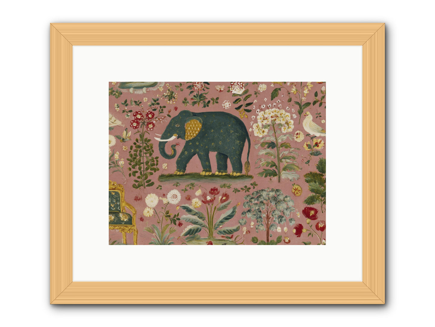 The Symposium of Petals & Precision -- Framed Print - Natural 12x9