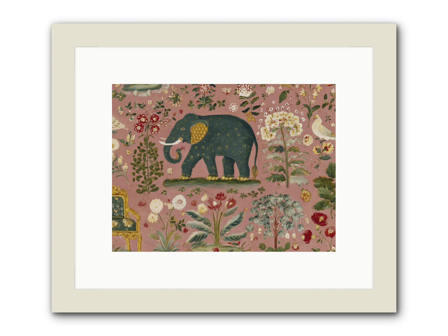 The Symposium of Petals & Precision -- Framed Print - White 12x9