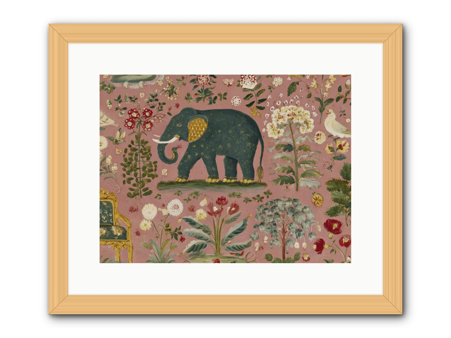 The Symposium of Petals & Precision -- Framed Print - Natural 16x12