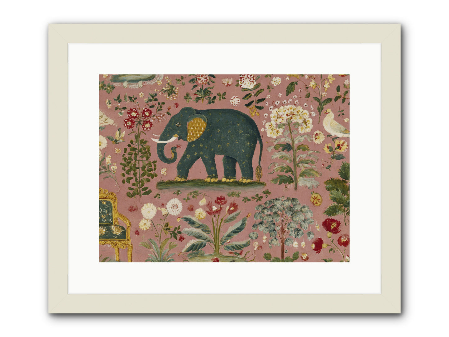 The Symposium of Petals & Precision -- Framed Print - White 16x12
