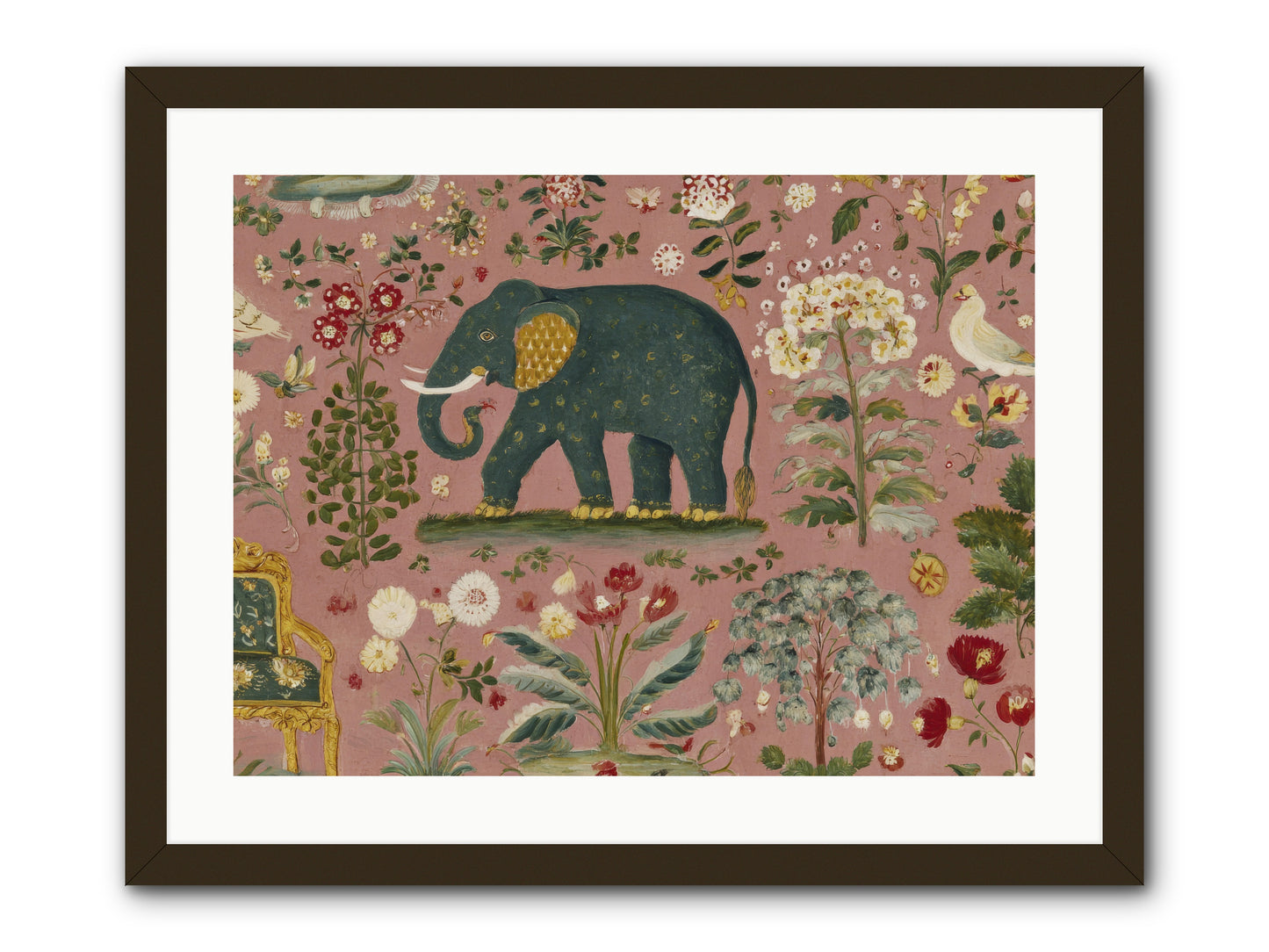 The Symposium of Petals & Precision -- Framed Print - Black 24x18