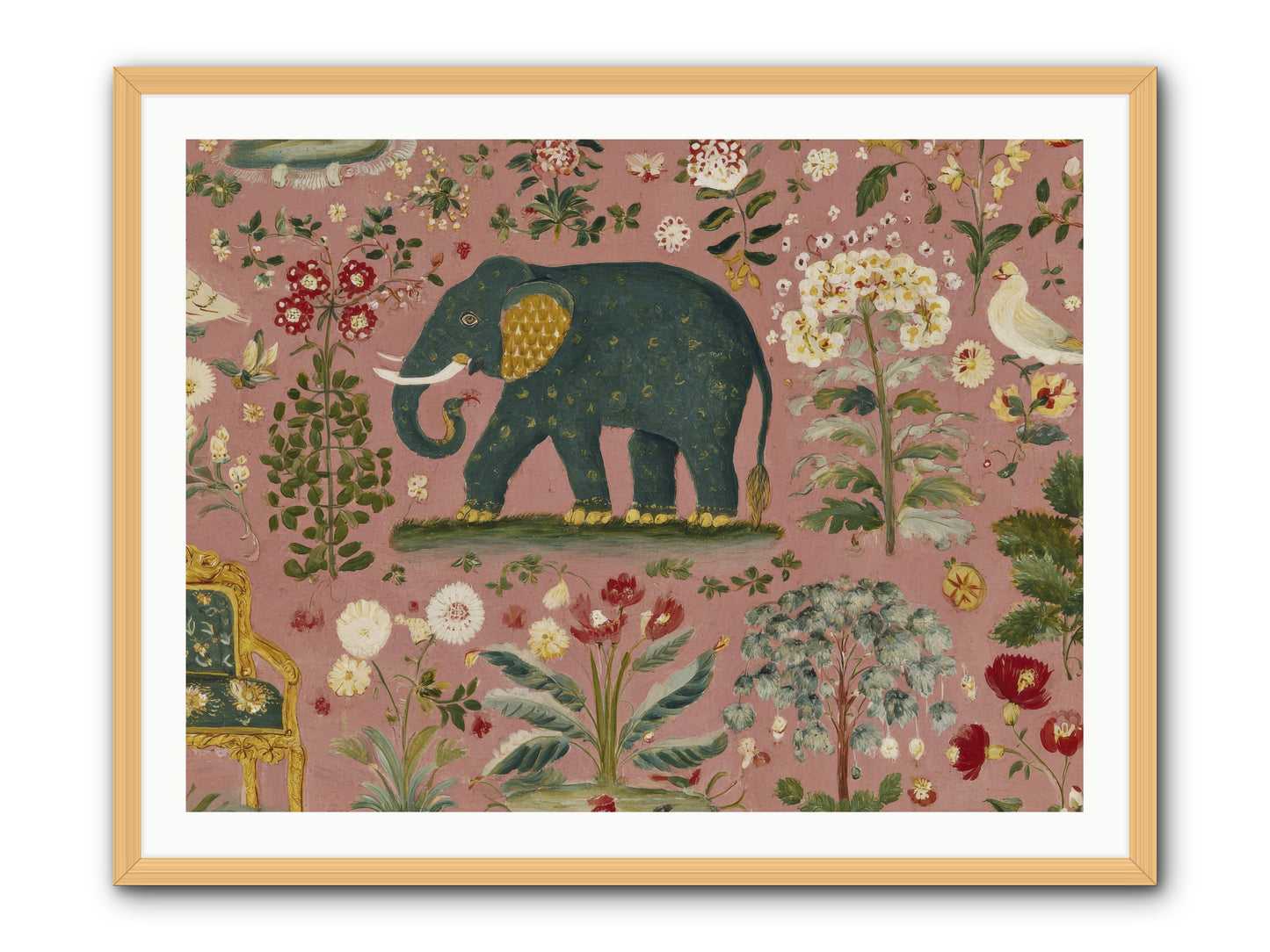The Symposium of Petals & Precision -- Framed Print - Natural 40x30