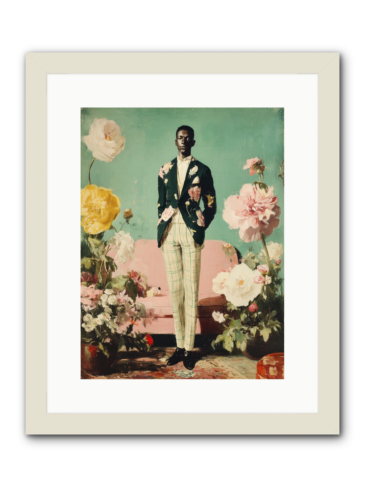 The Tailored Almanac -- Framed Print - White 12x16