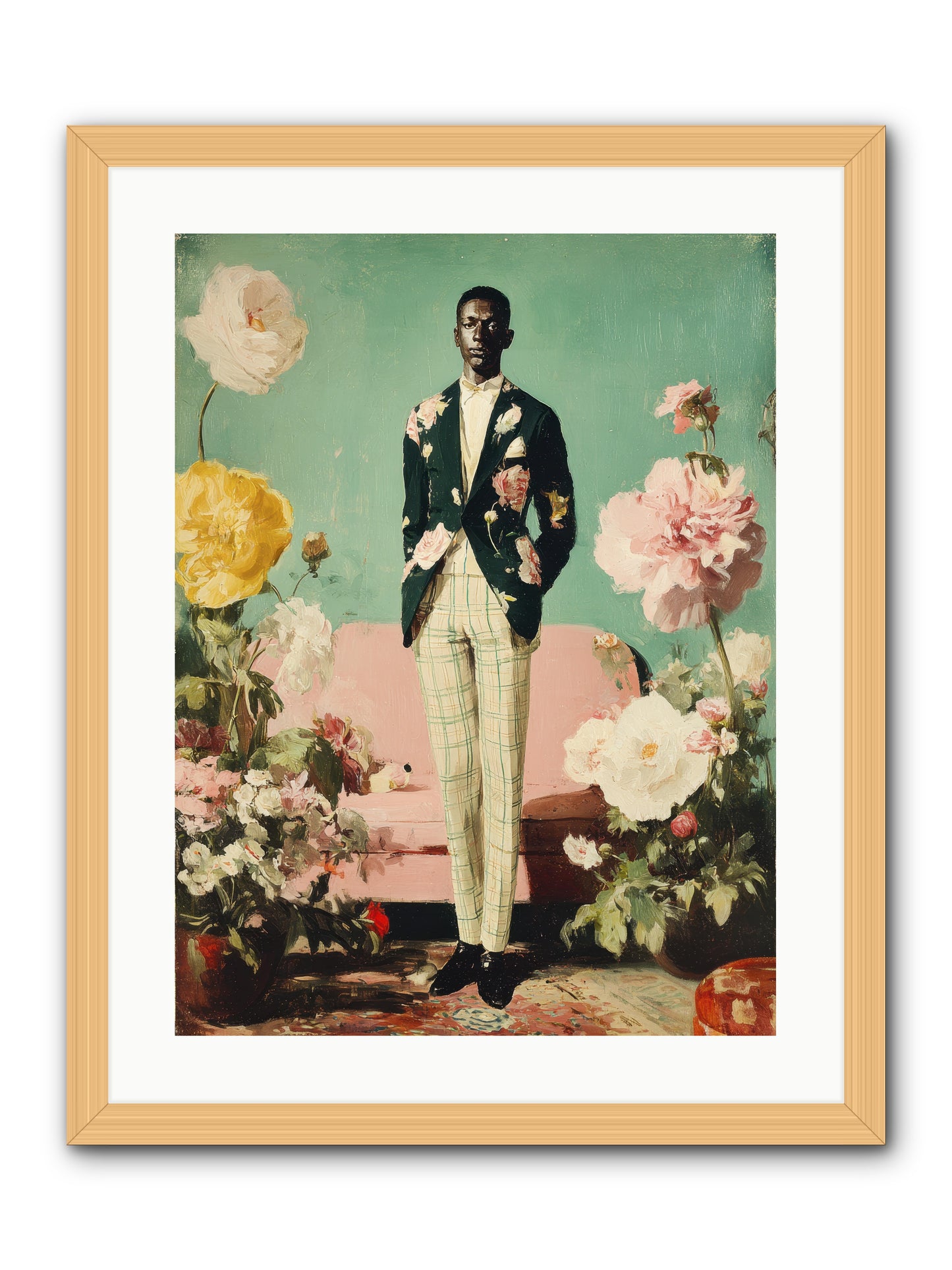The Tailored Almanac -- Framed Print - Natural 18x24